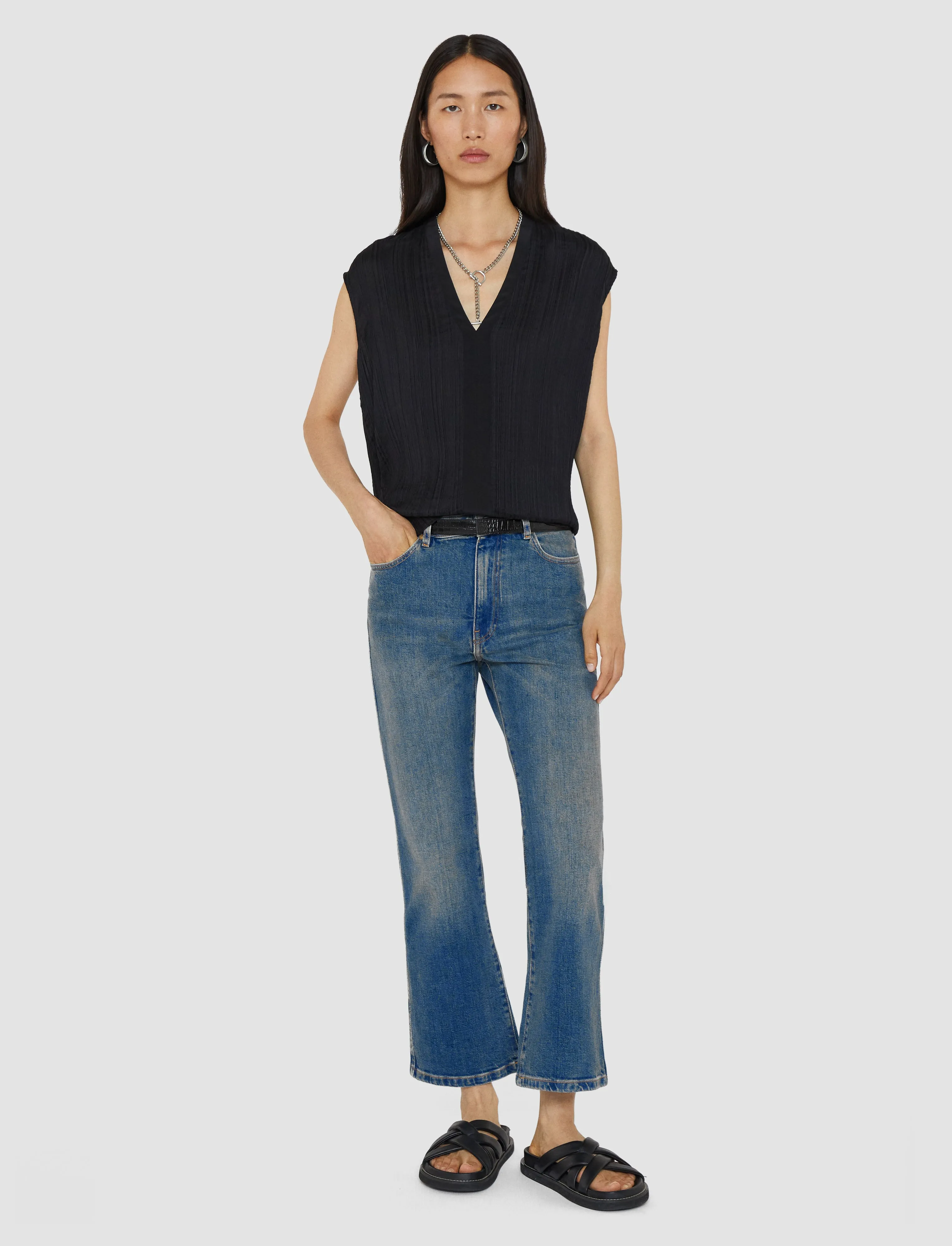 Denim Stretch Duke Trousers sold by Joseph product image thumbnail 2