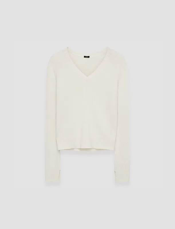 Pure Cashmere V Neck Jumper sold by Joseph