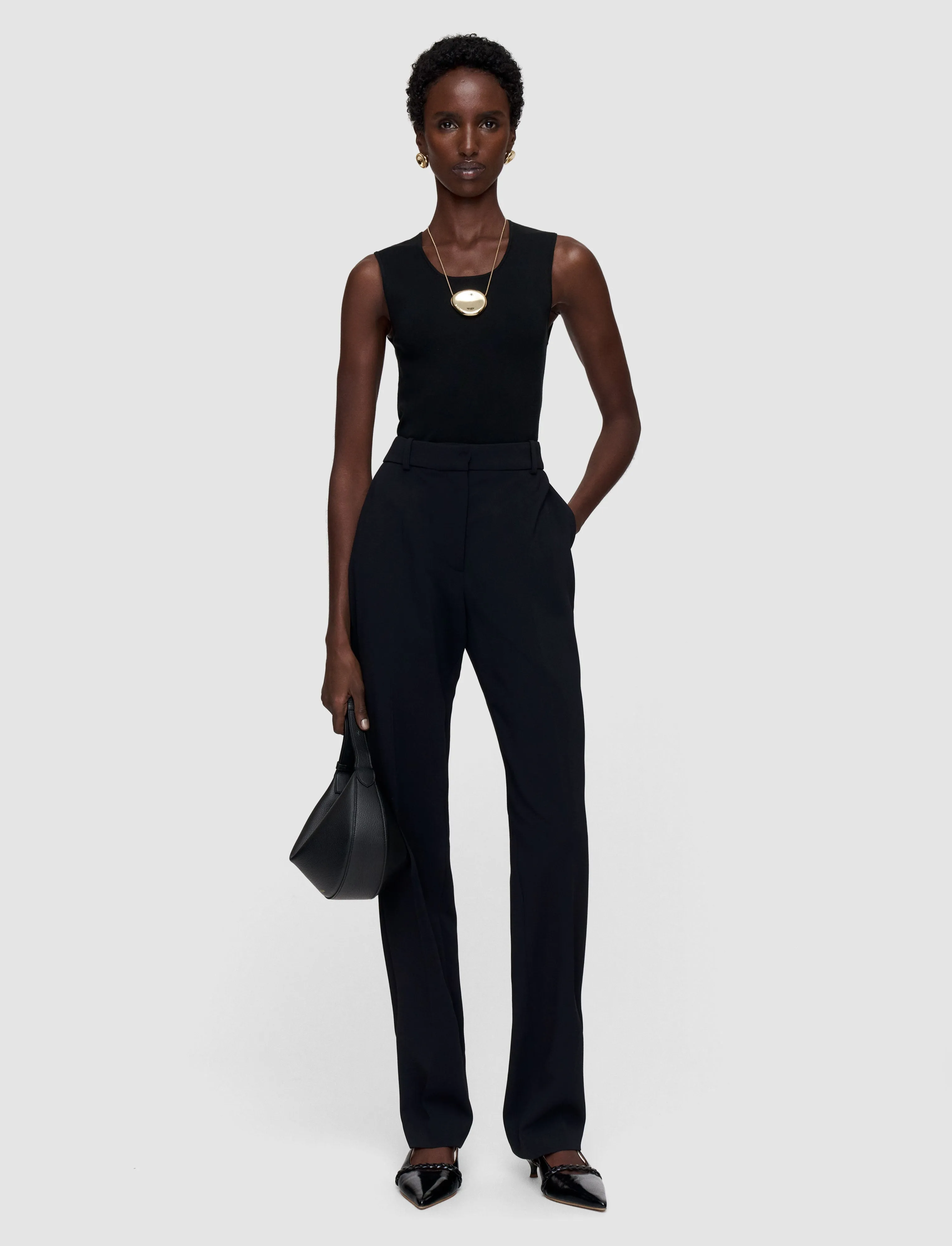 Colburn Comfort Cady Trousers sold by Joseph