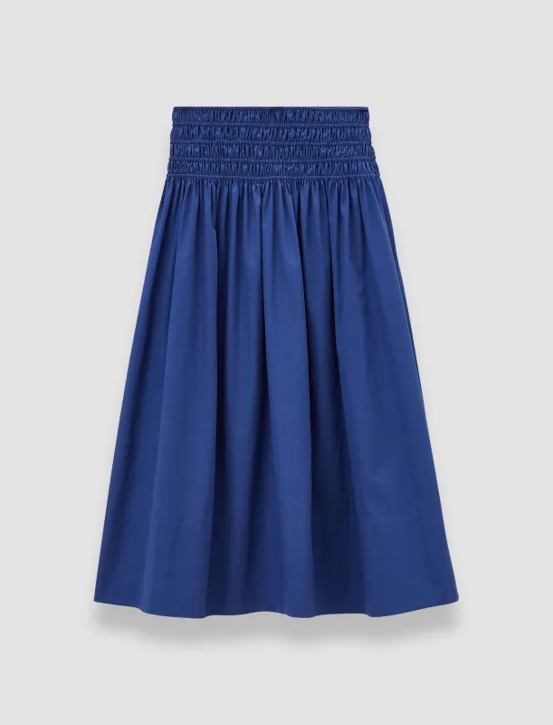 Leonie Cotton Sateen Skirt made by Joseph
