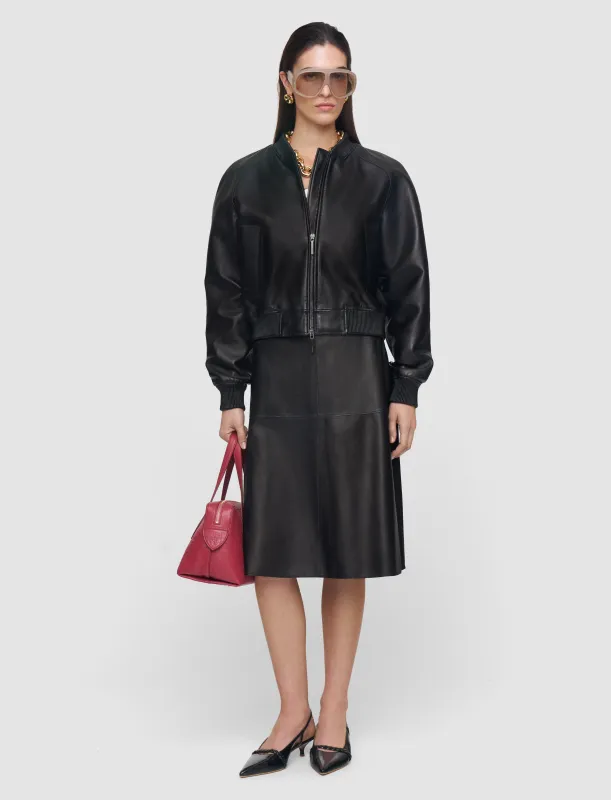 Quinn Soft Nappa Leather Jacket sold by Joseph