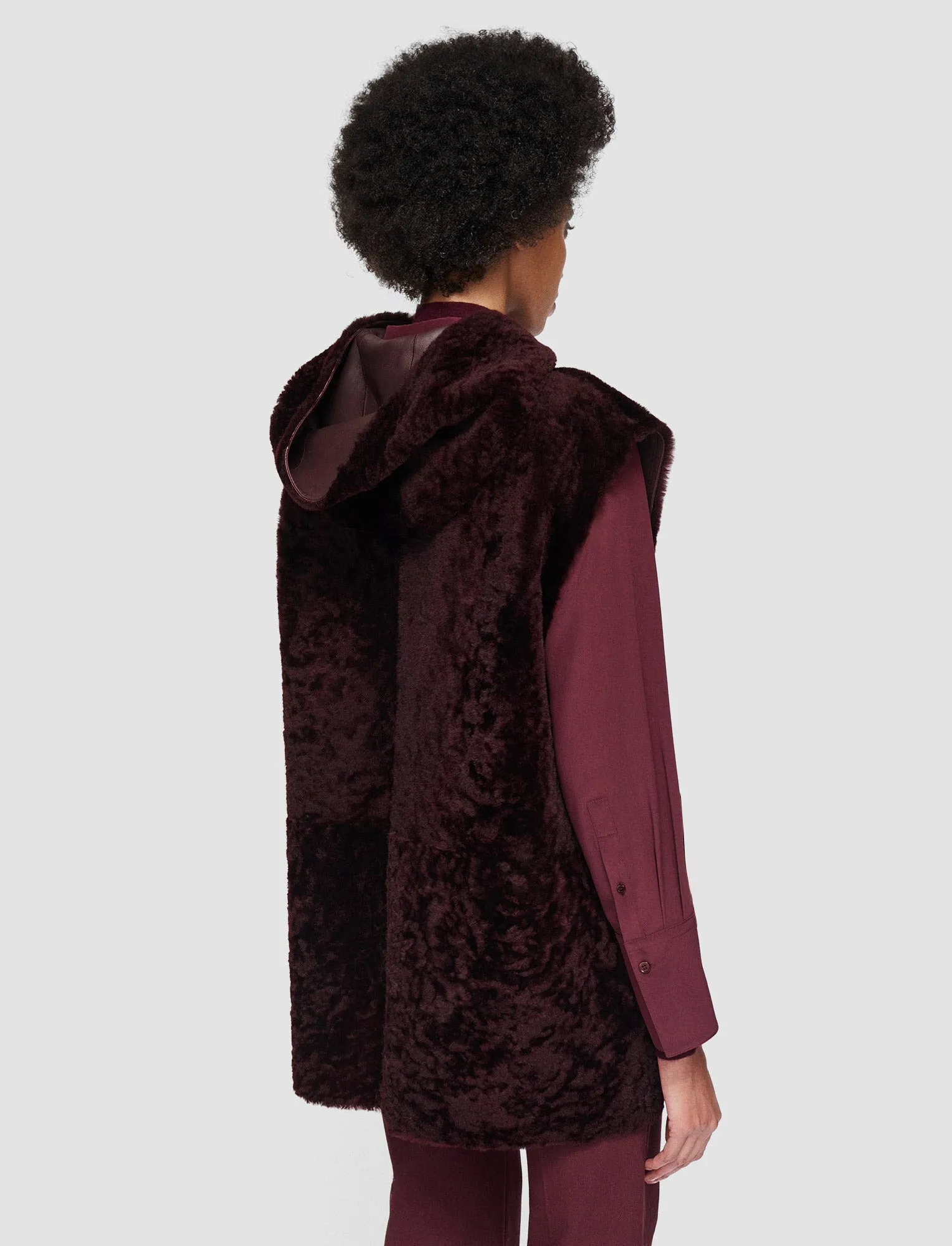 Dantec Reversible Shearling Gilet sold by Joseph product image thumbnail 4