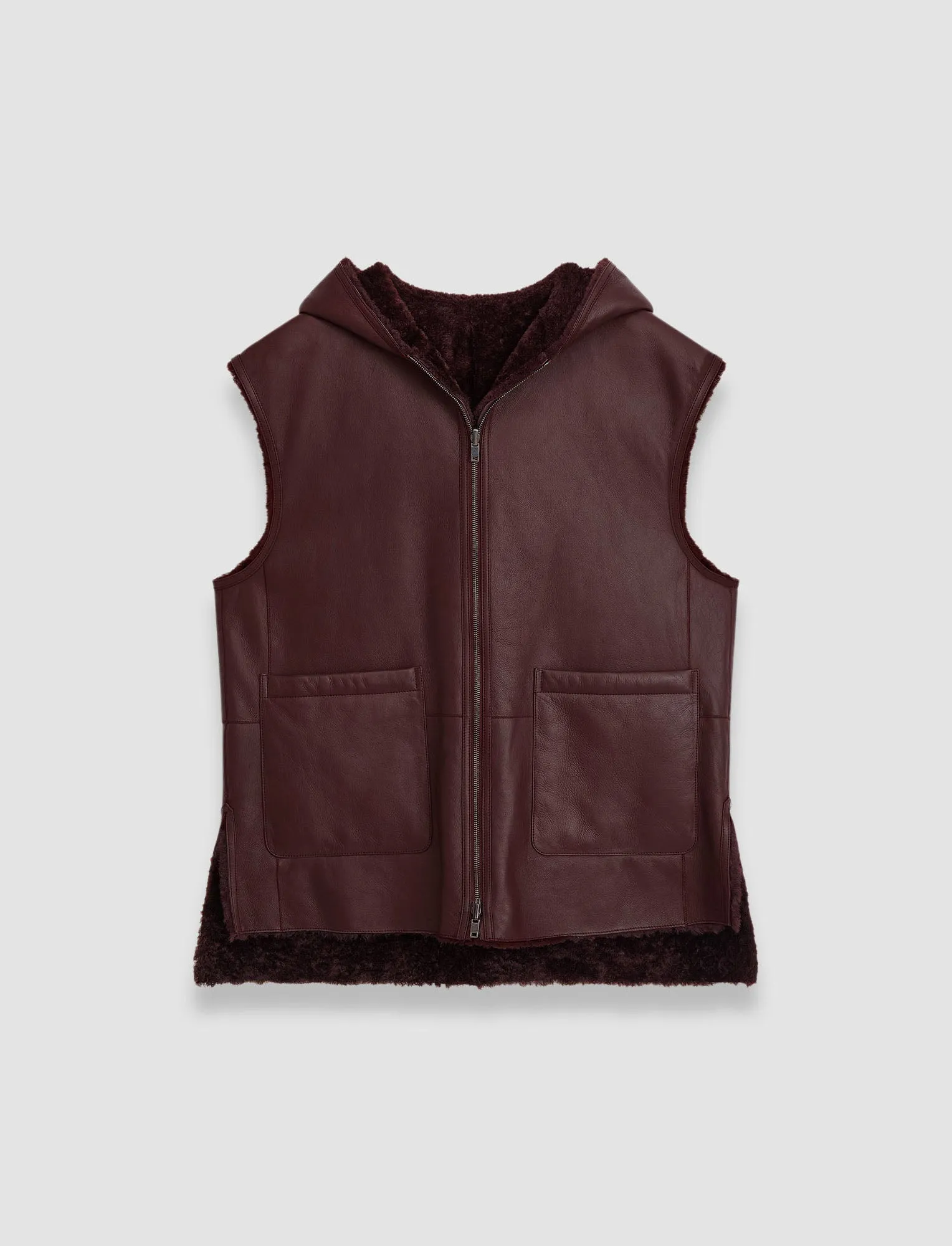 Dantec Reversible Shearling Gilet sold by Joseph