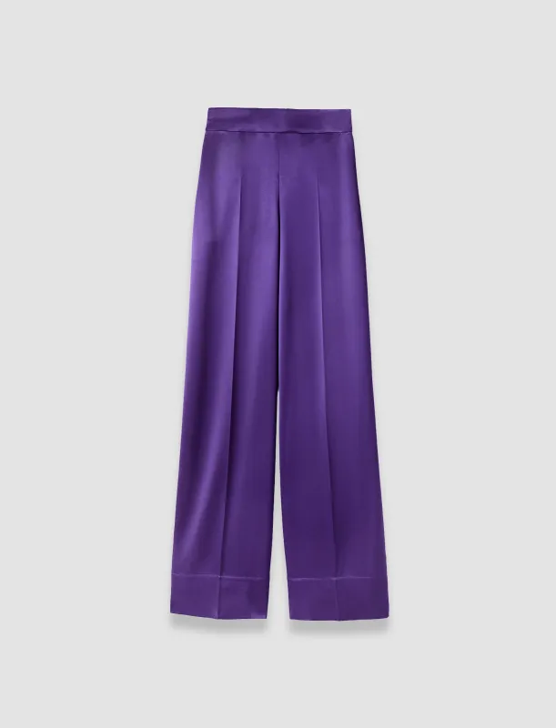 Dijon Double Satin Trousers sold by Joseph