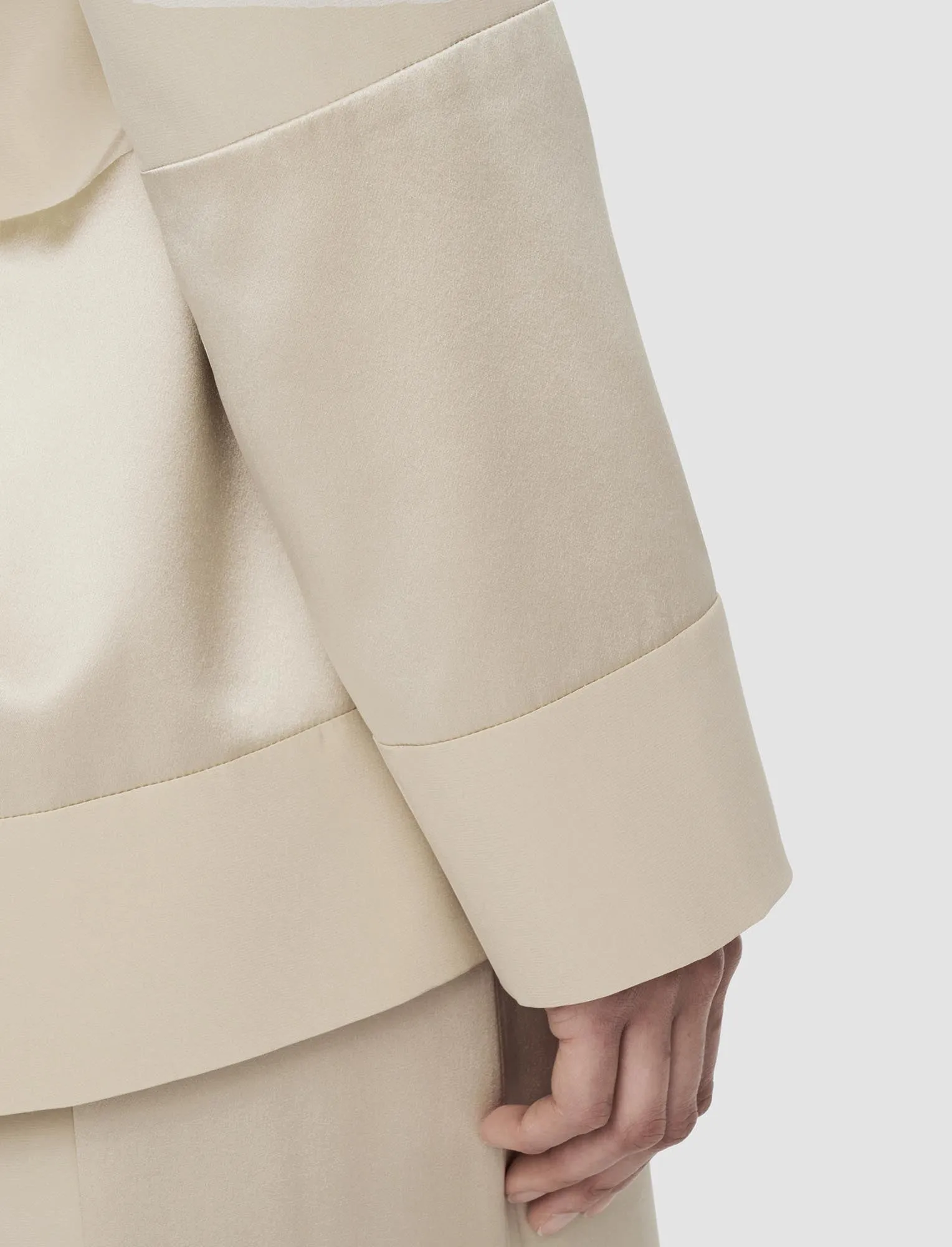 Amelia Shiny Matte Satin Jacket sold by Joseph product image thumbnail 5