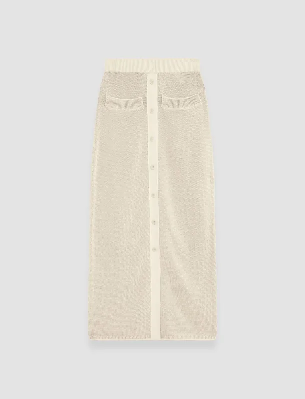 Micro Stripe Knit Skirt sold by Joseph