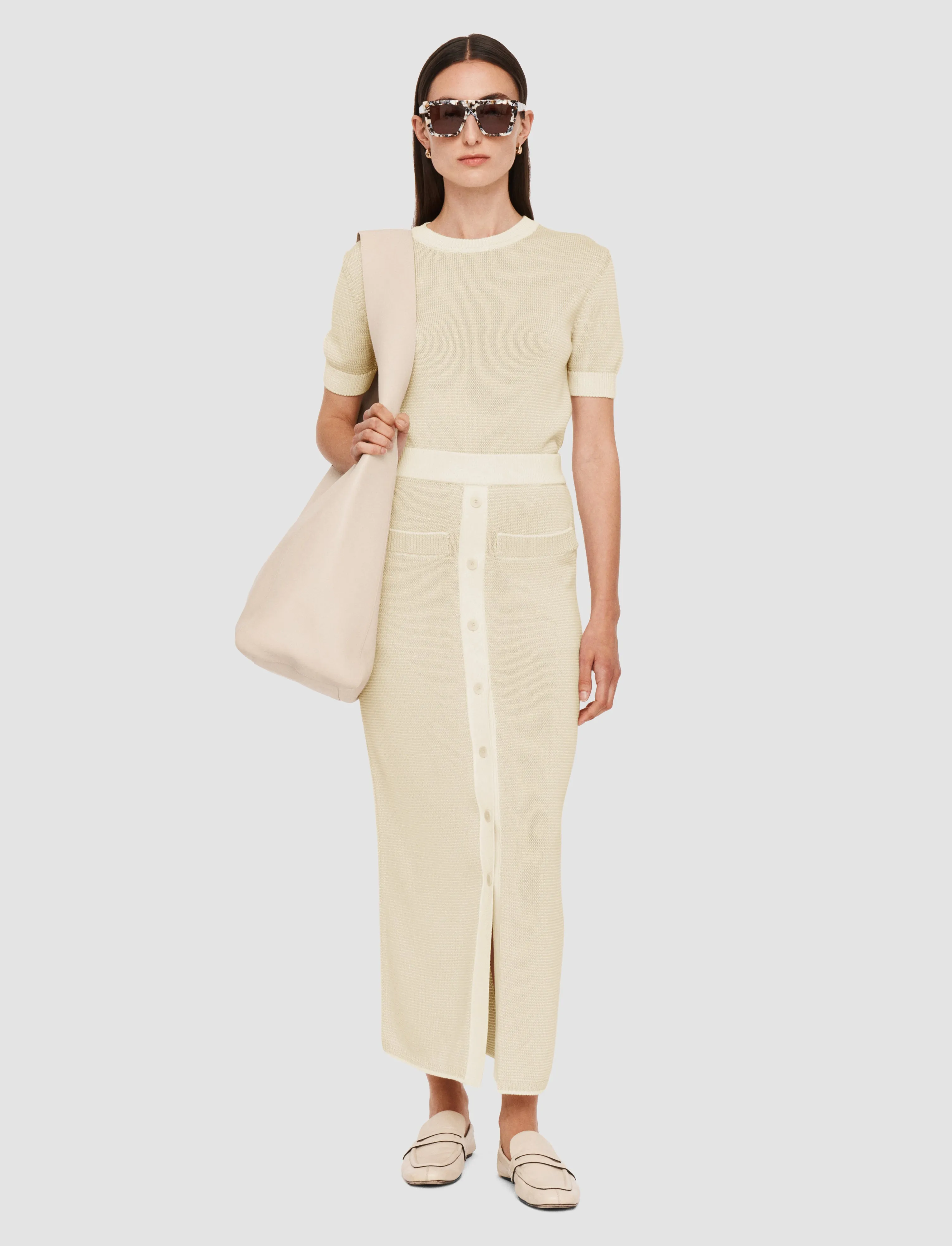 Micro Stripe Knit Skirt sold by Joseph product image thumbnail 2