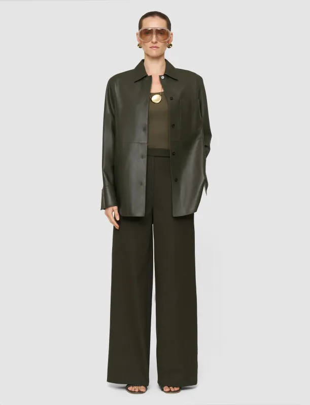 Yukio Gabardine Stretch Trousers made by Joseph