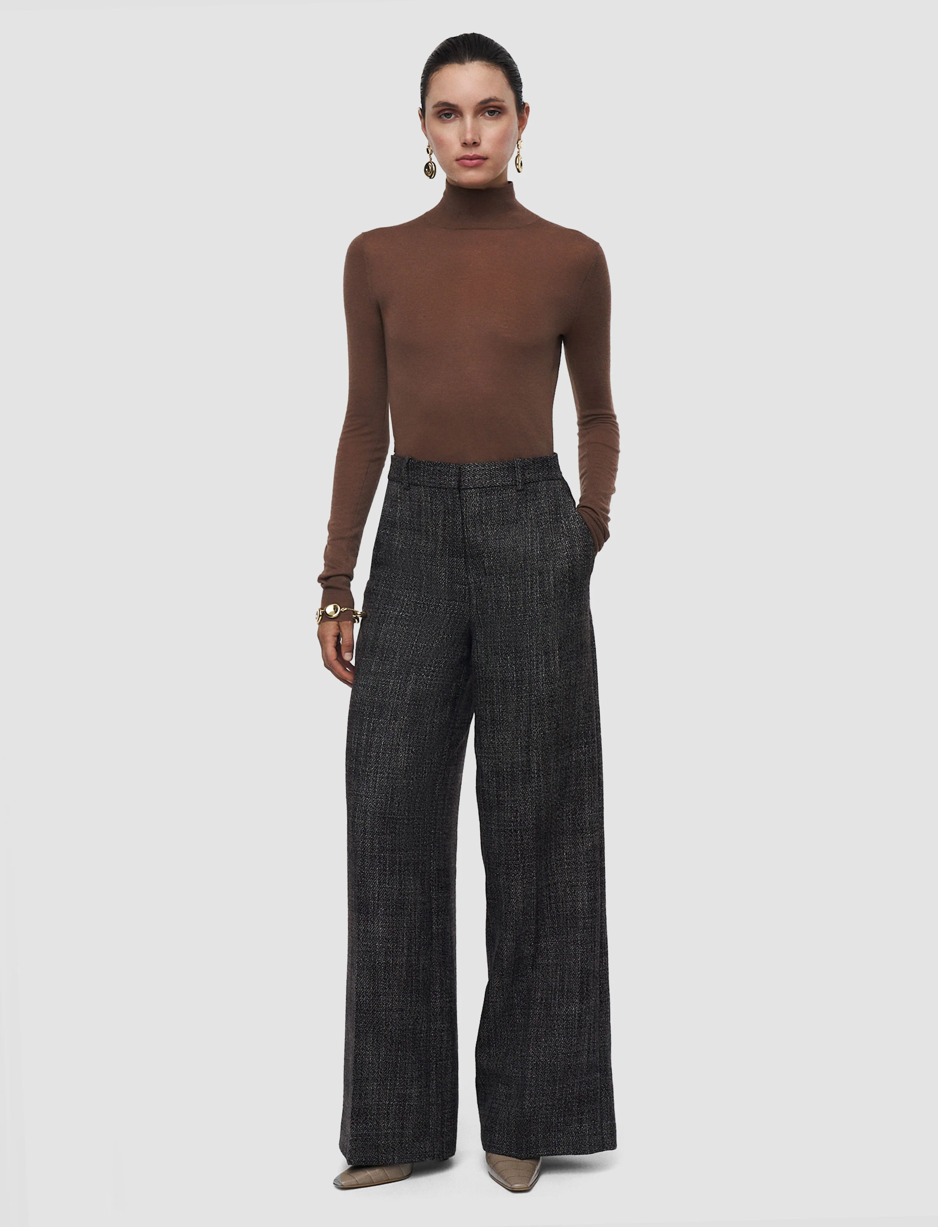 Hawley Textured Tailoring Wool Trousers sold by Joseph product image thumbnail 2