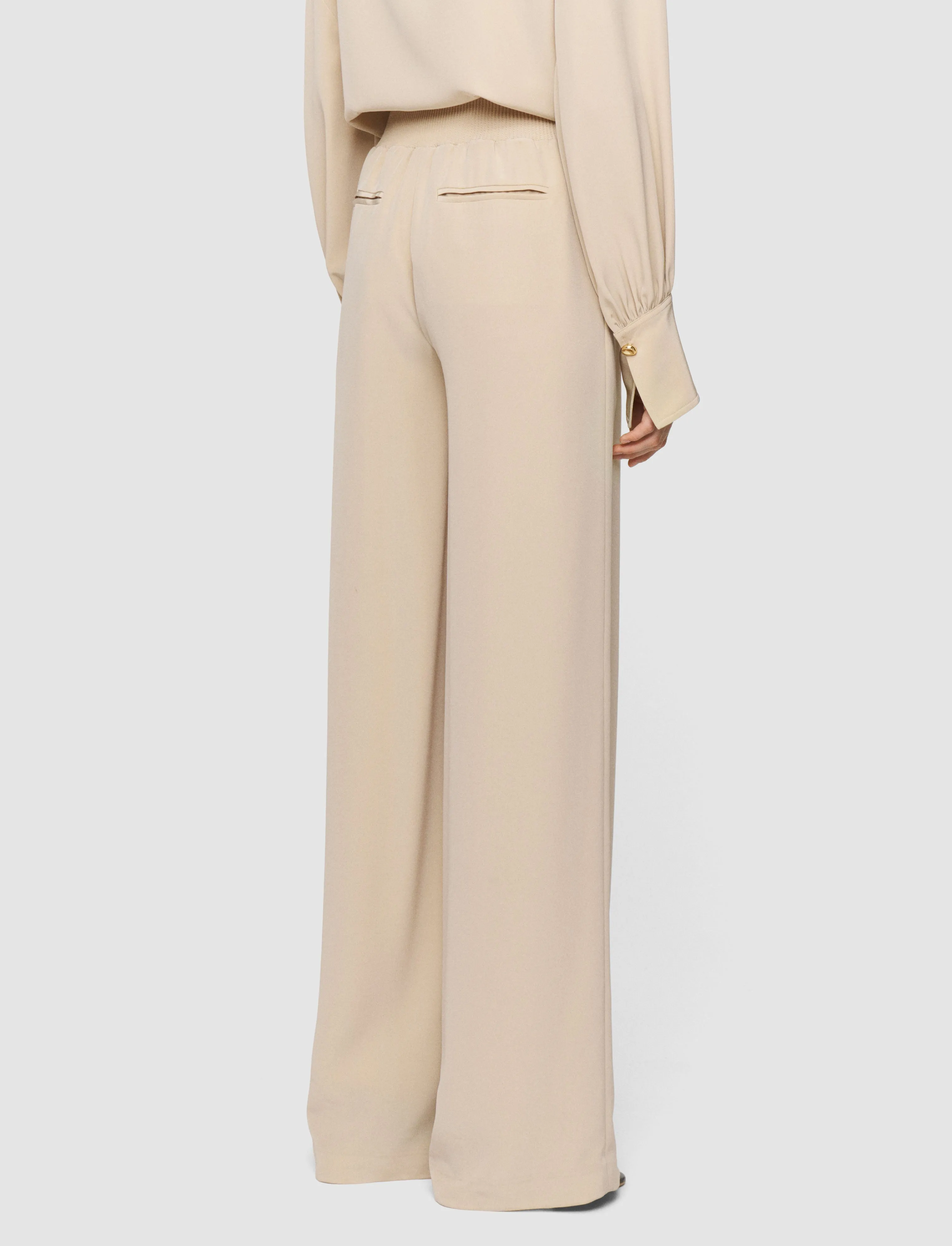 Nour Satin Twill Trousers sold by Joseph product image thumbnail 4