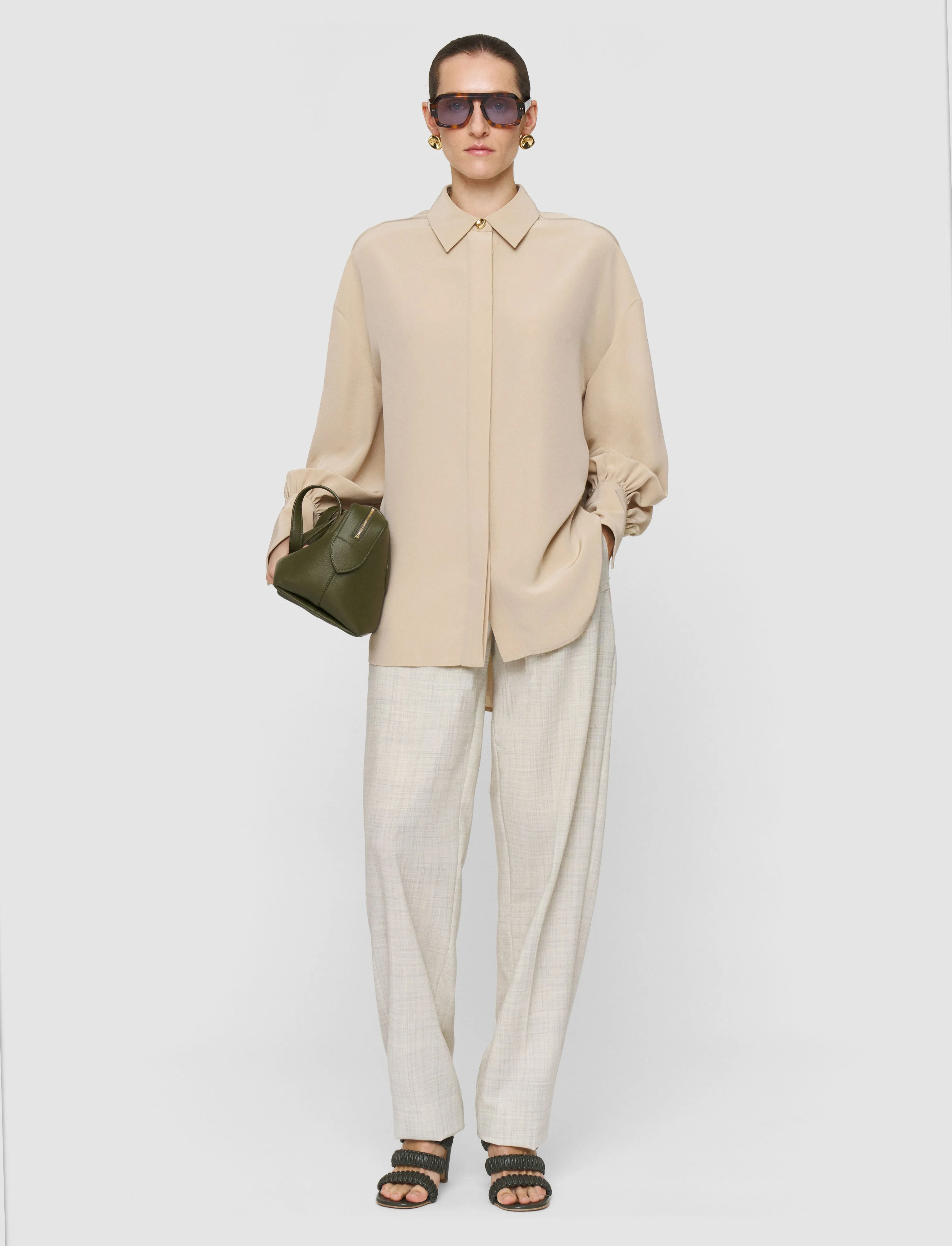 Camilia Satin Twill Blouse sold by Joseph product image thumbnail 2