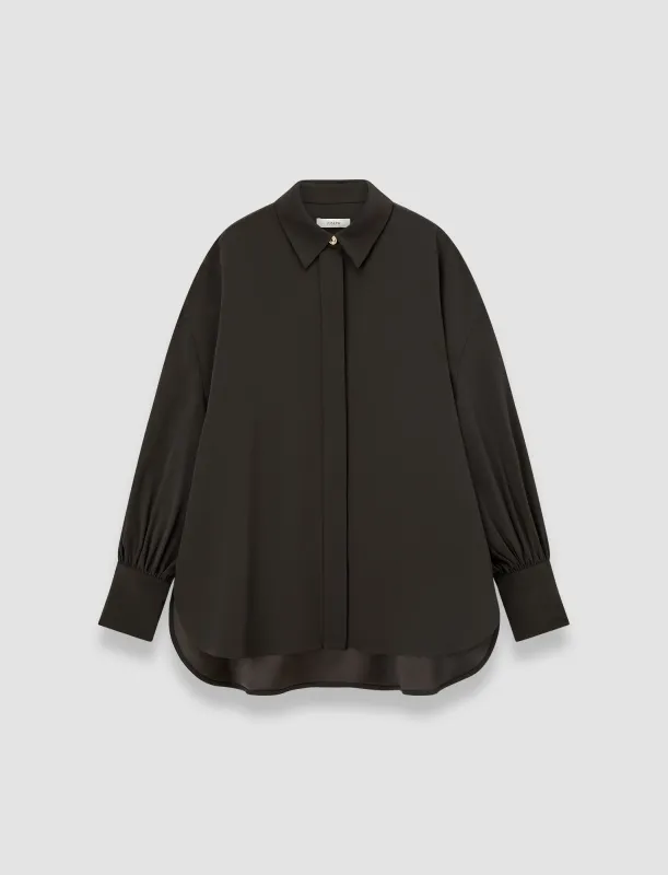 Camilia Satin Twill Blouse sold by Joseph