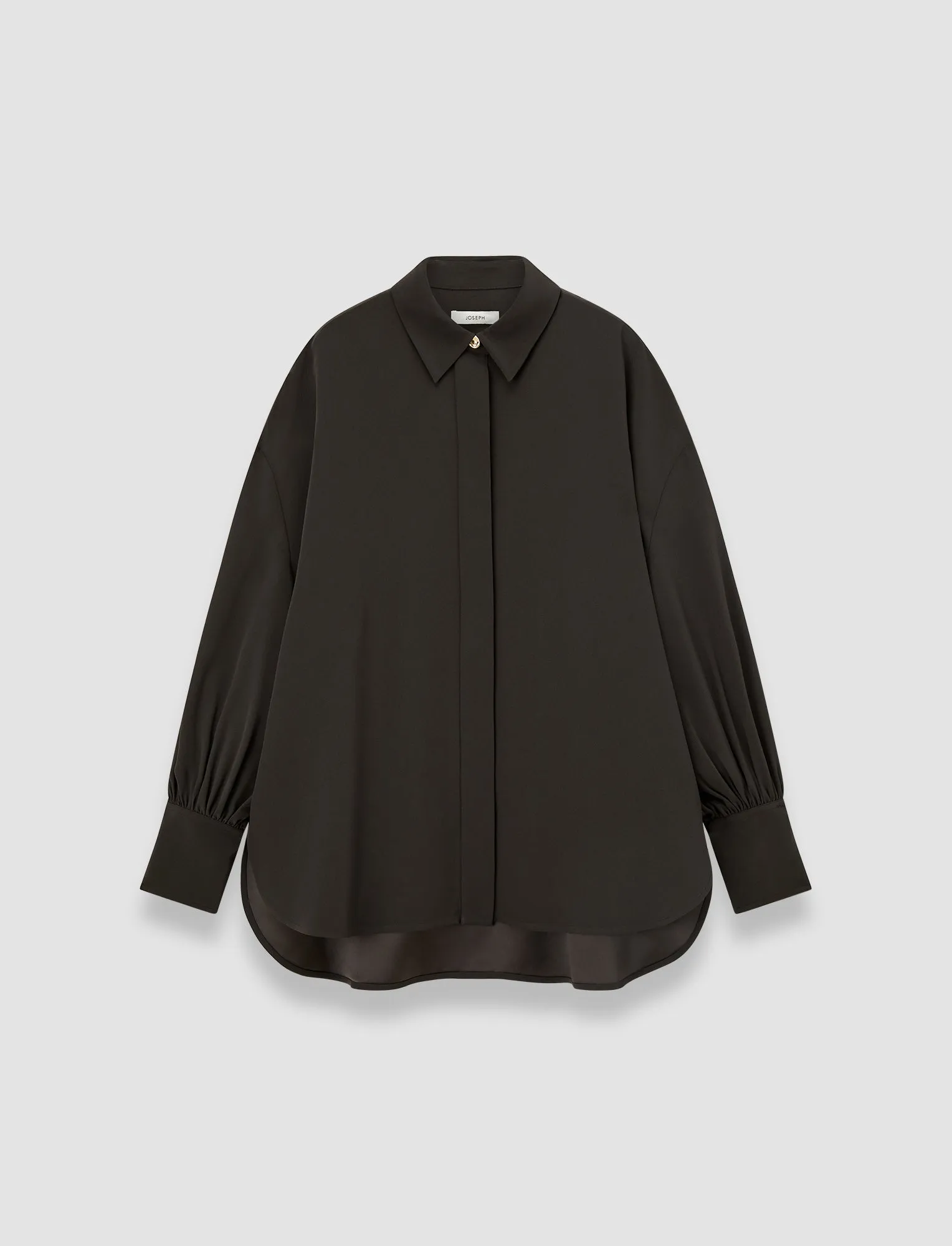 Camilia Satin Twill Blouse sold by Joseph