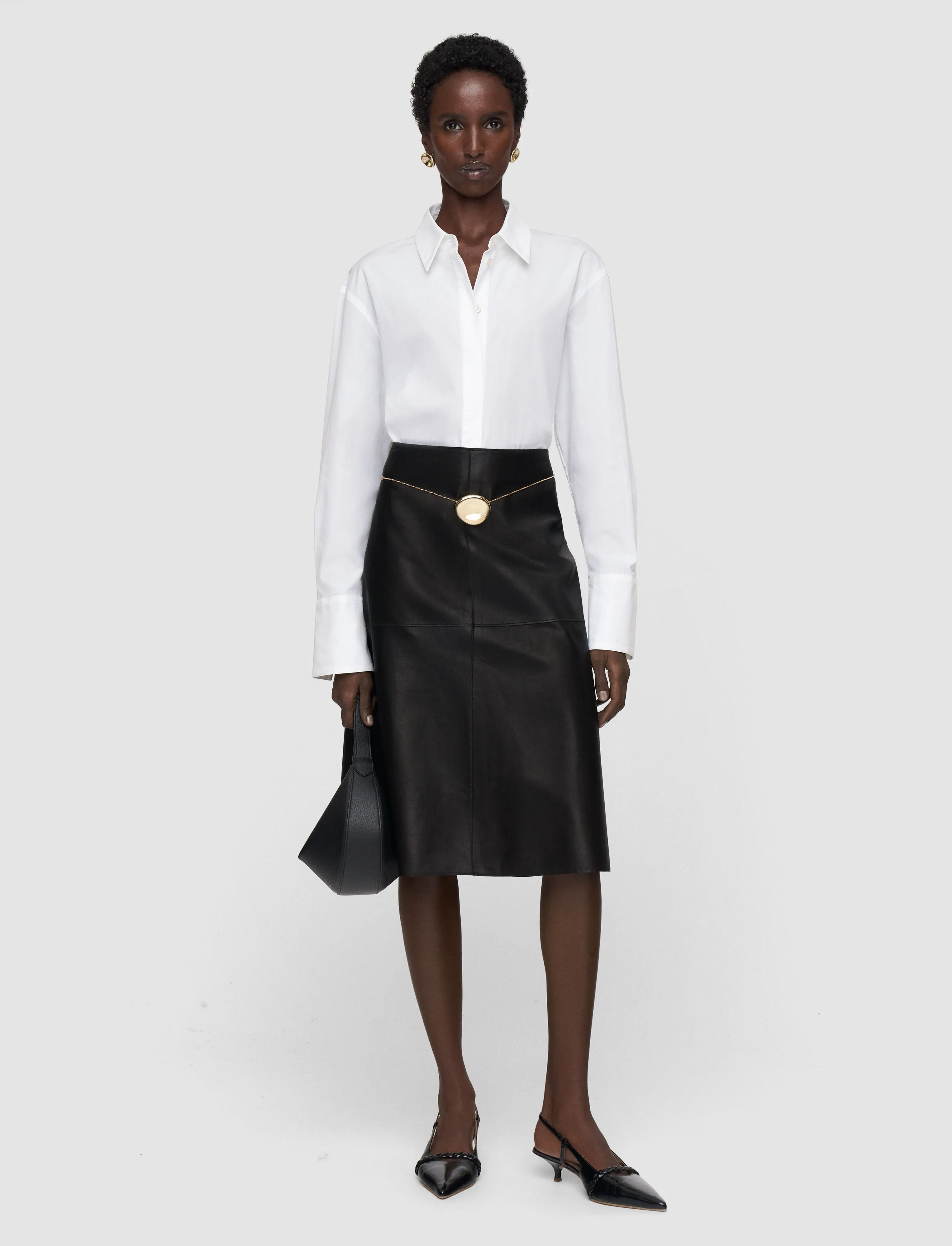 Nellie Cotton Poplin Shirt sold by Joseph