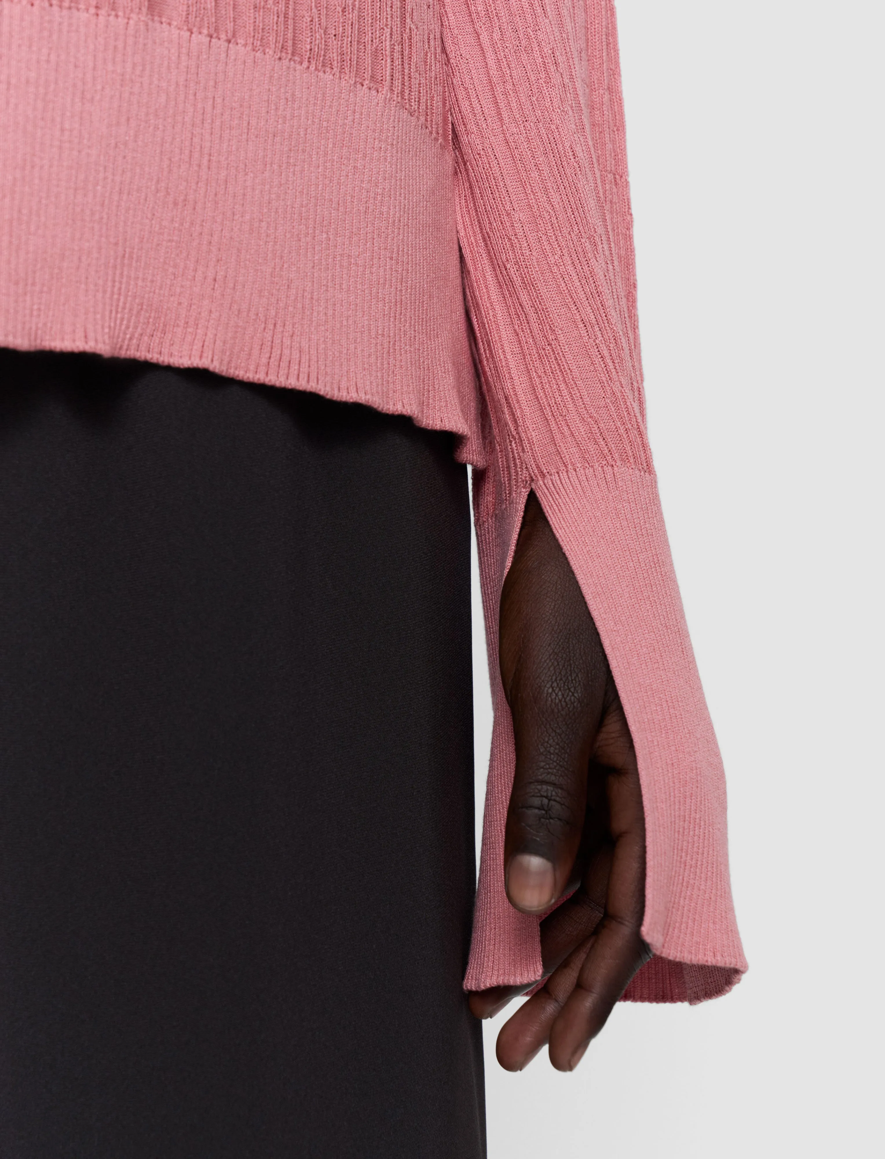 Jardin Silk Cotton Rib Jumper sold by Joseph product image thumbnail 5