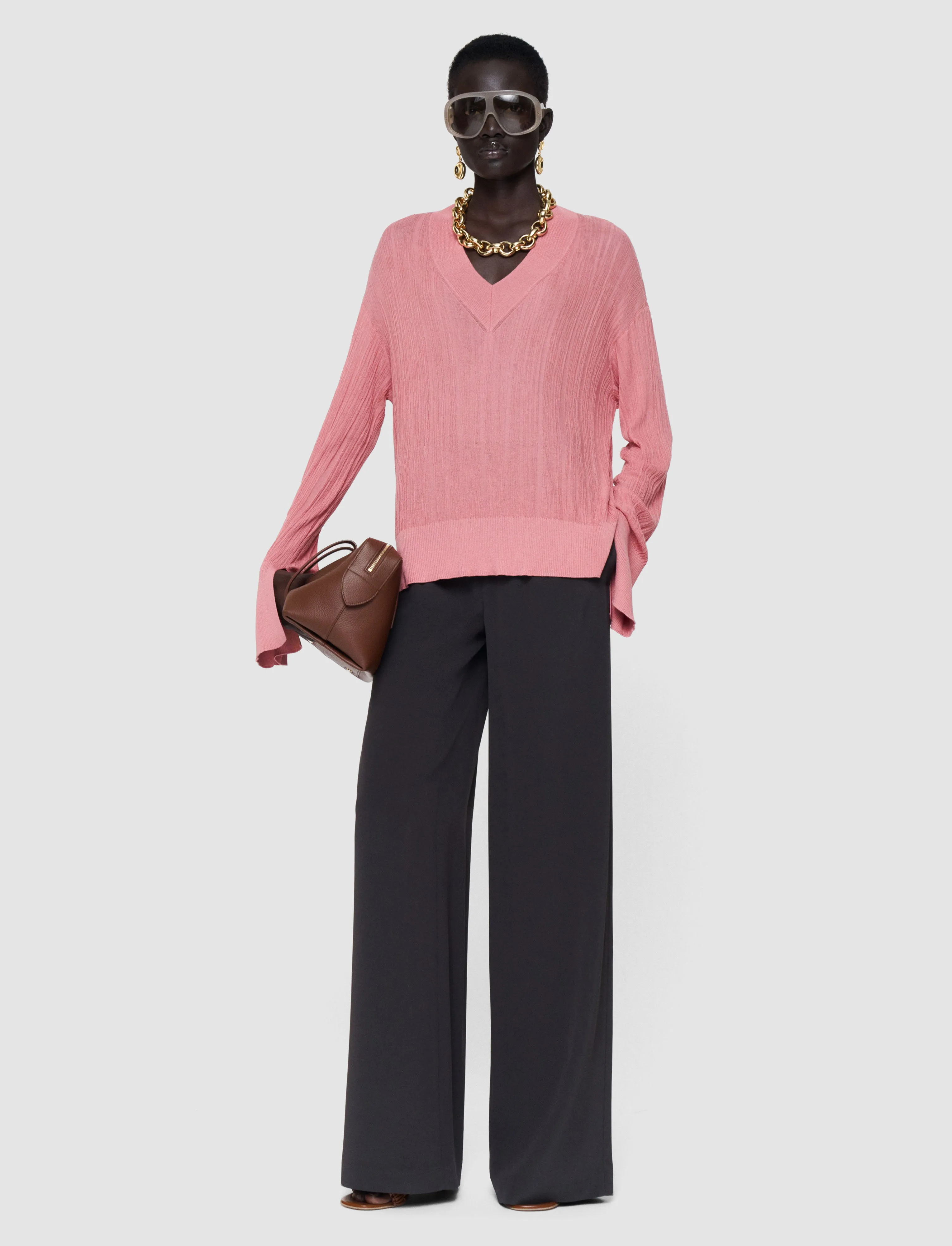 Jardin Silk Cotton Rib Jumper sold by Joseph product image thumbnail 2