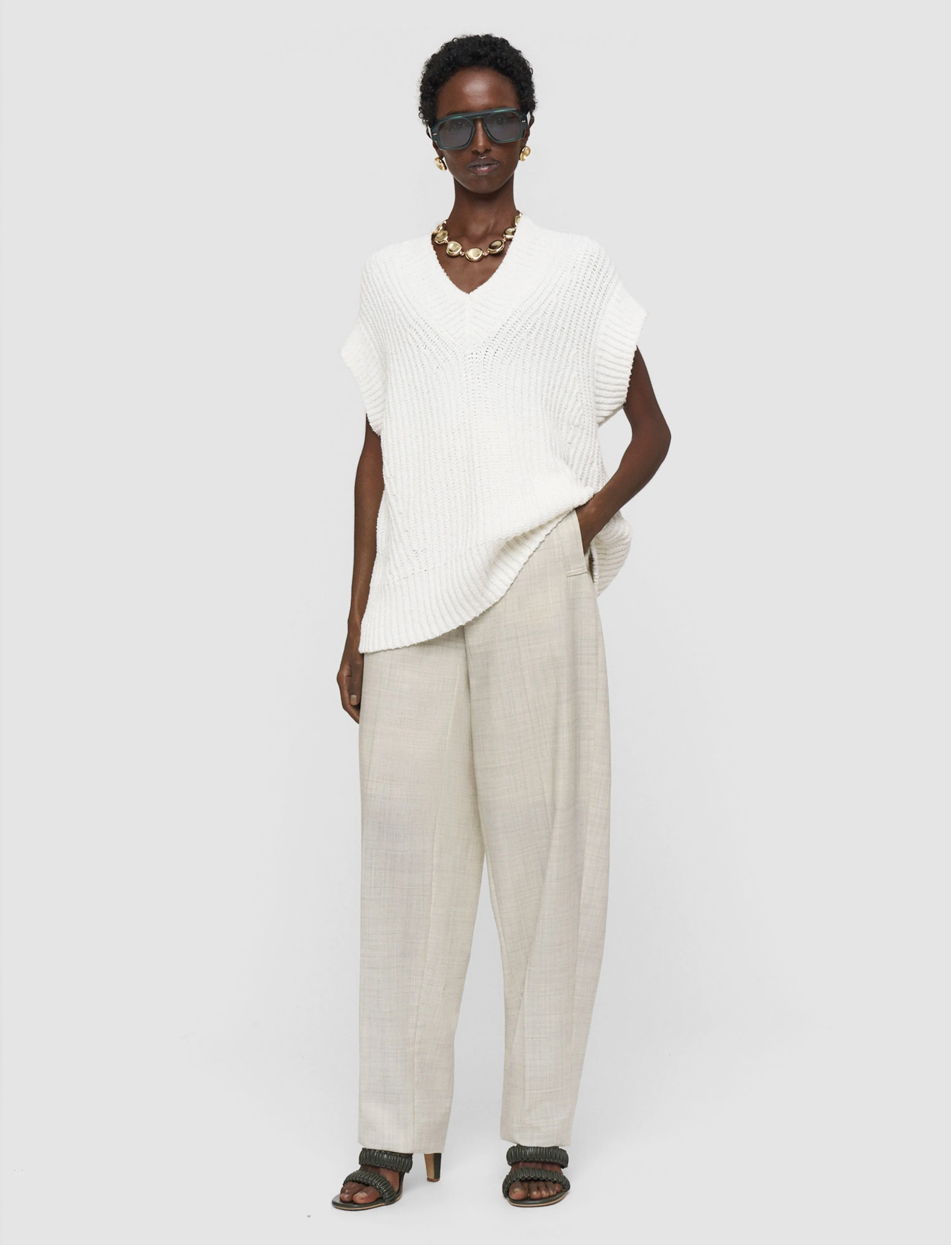 Nylas Cotton Terry Knit Top sold by Joseph product image thumbnail 2