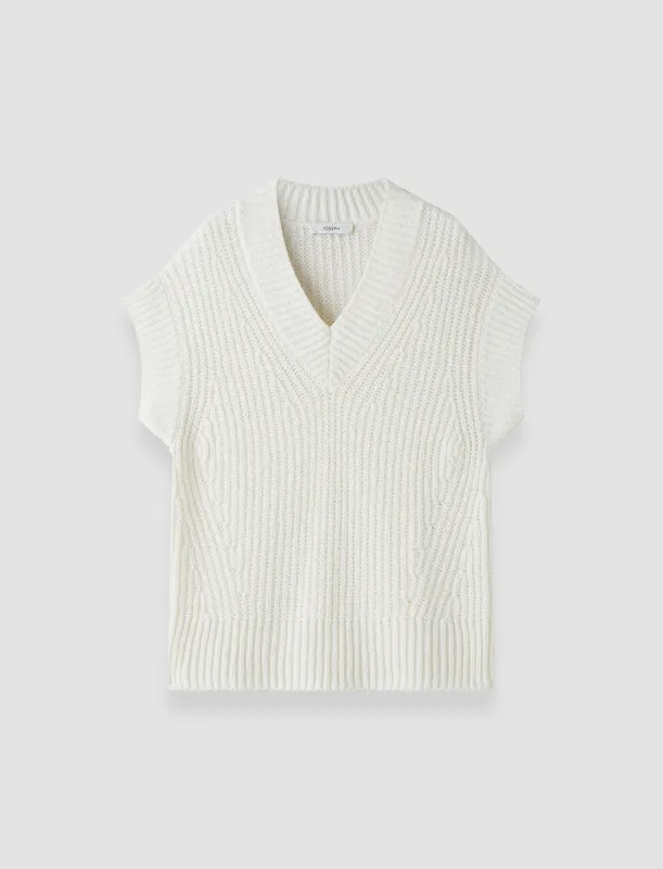 Nylas Cotton Terry Knit Top sold by Joseph