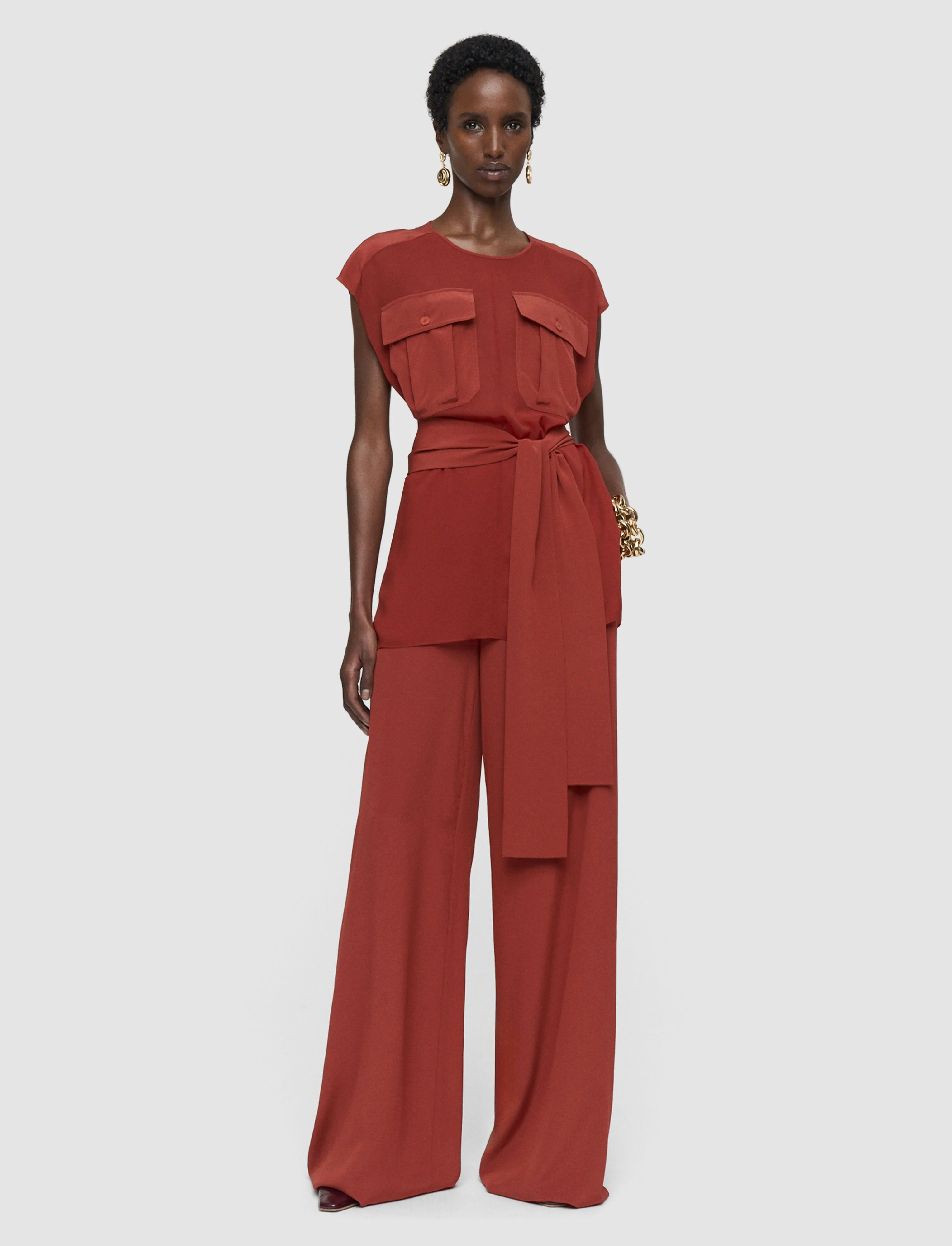 Kniza Crepe de Soie Silk Blouse sold by Joseph product image thumbnail 2