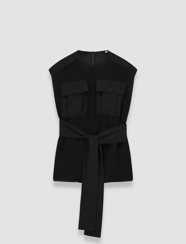 Kniza Crepe de Soie Silk Blouse sold by Joseph