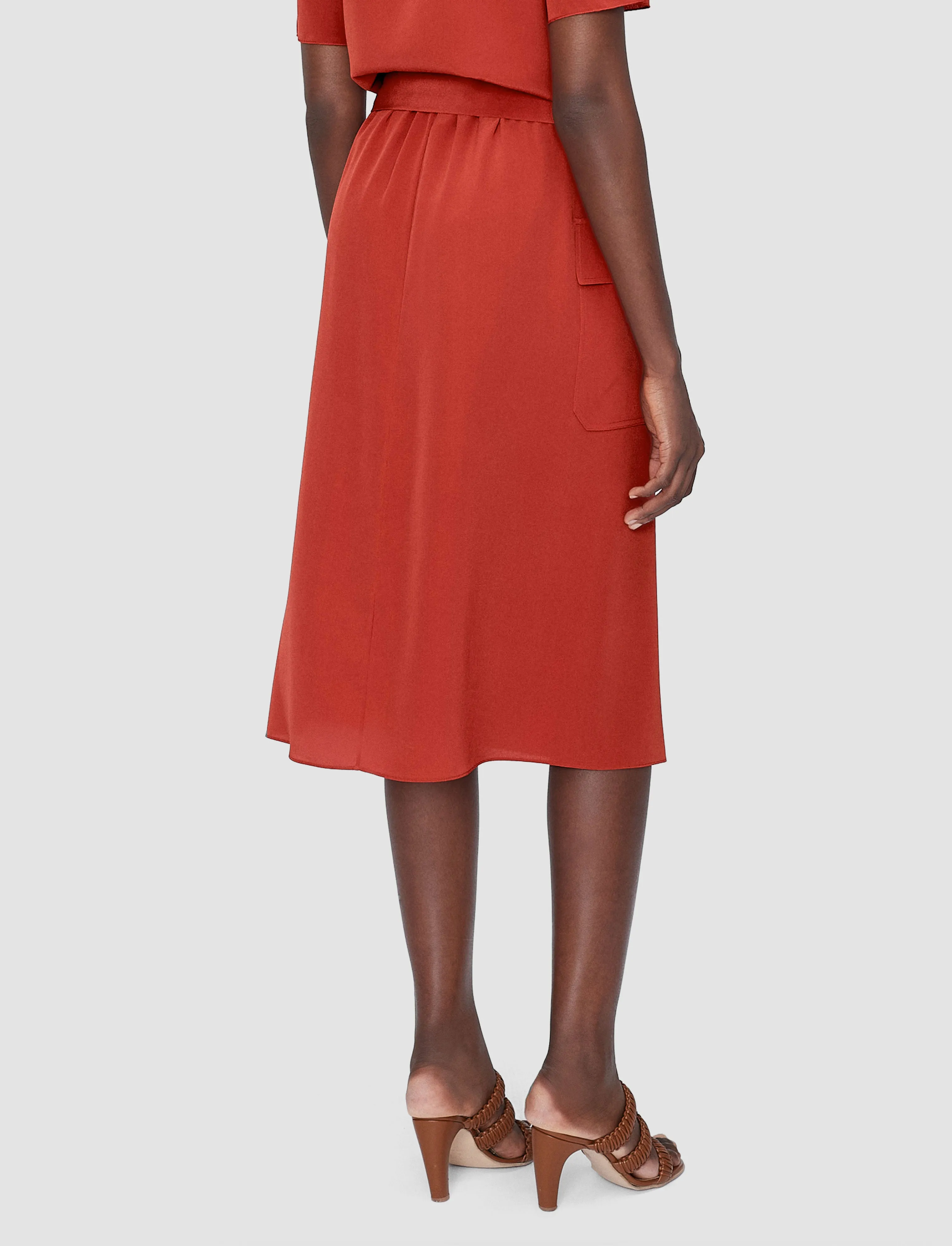 Charai Crepe de Soie Silk Skirt sold by Joseph product image thumbnail 2