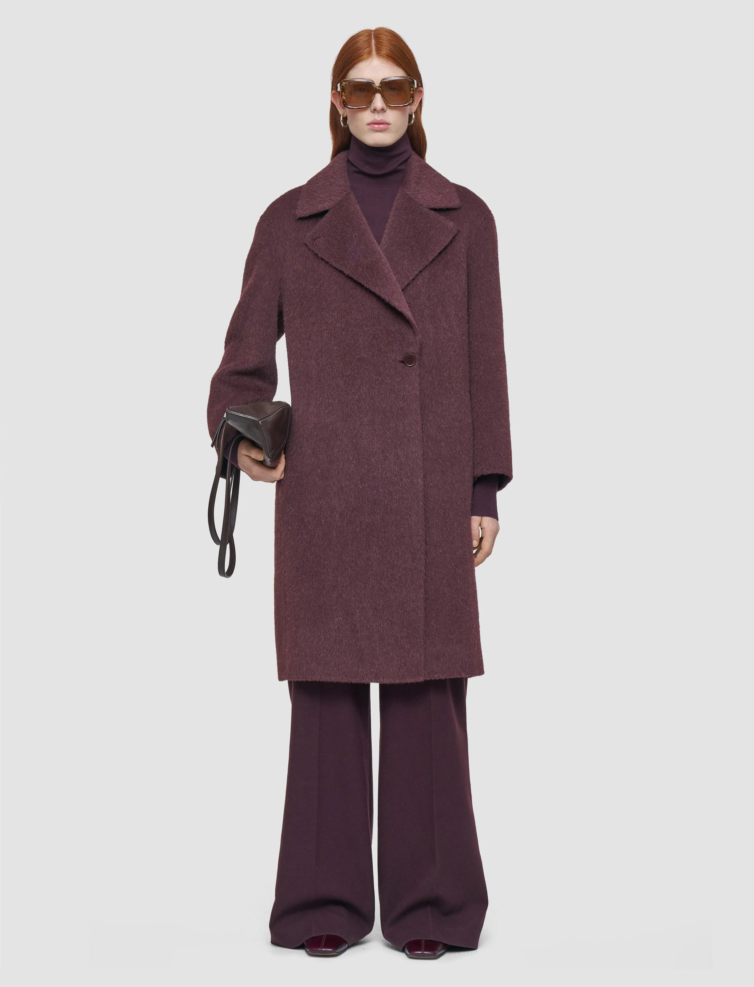 Yves Brushed Double Face Alpaca Coat sold by Joseph product image thumbnail 2