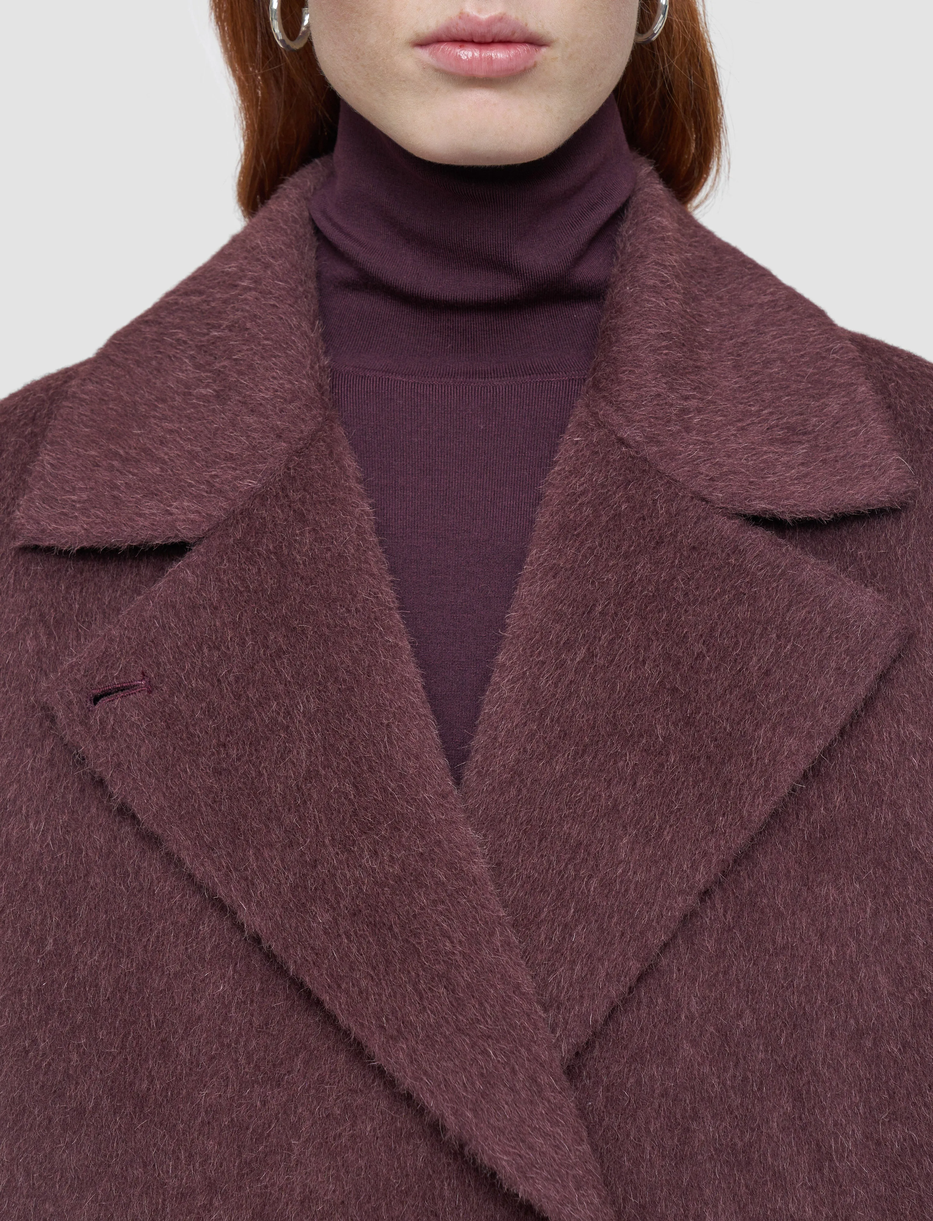 Yves Brushed Double Face Alpaca Coat sold by Joseph product image thumbnail 4