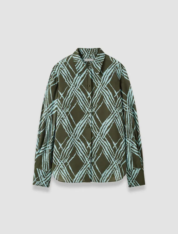 Sina Open Weave Silk Blouse made by Joseph