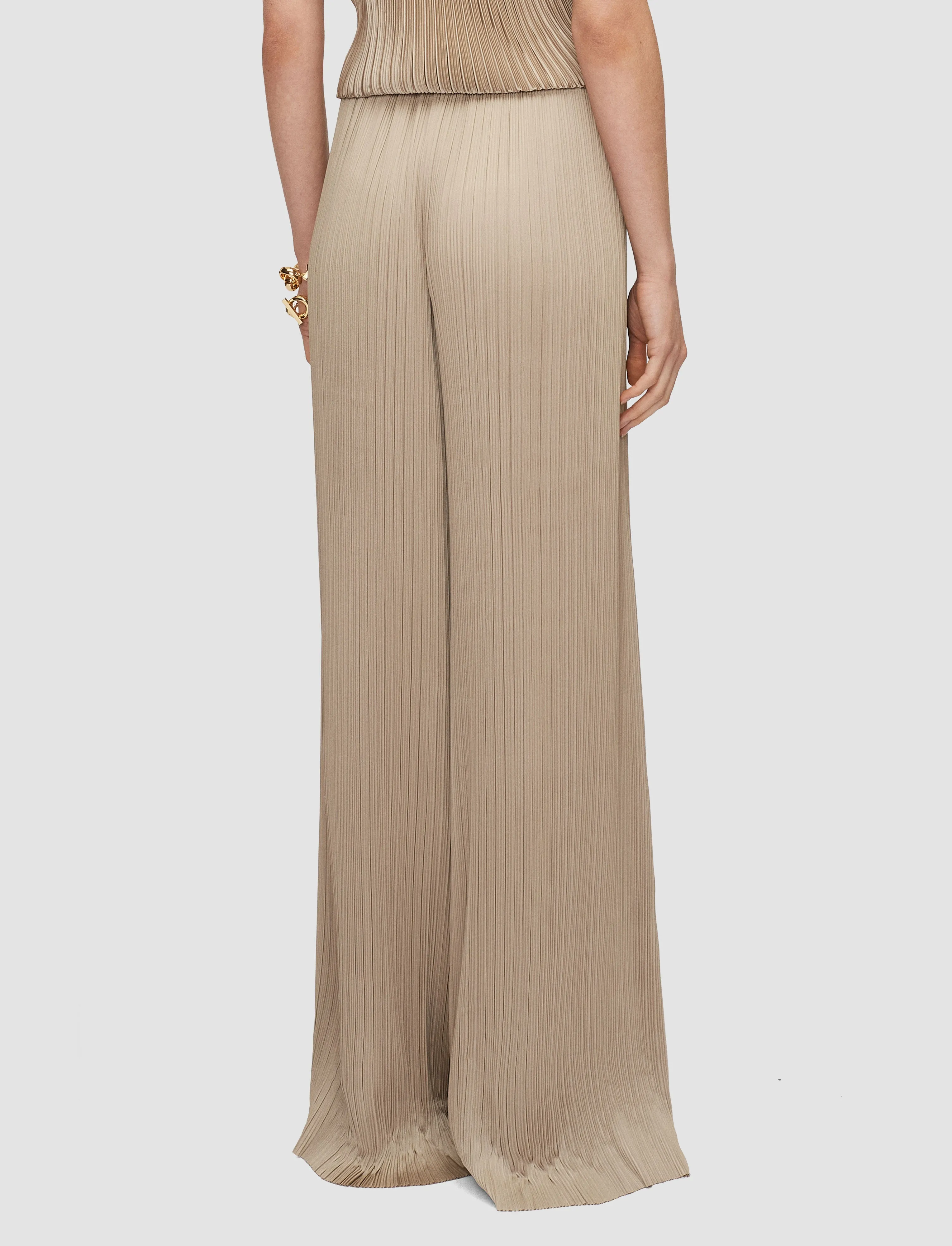 Amber Pleated Satin Trousers sold by Joseph product image thumbnail 3
