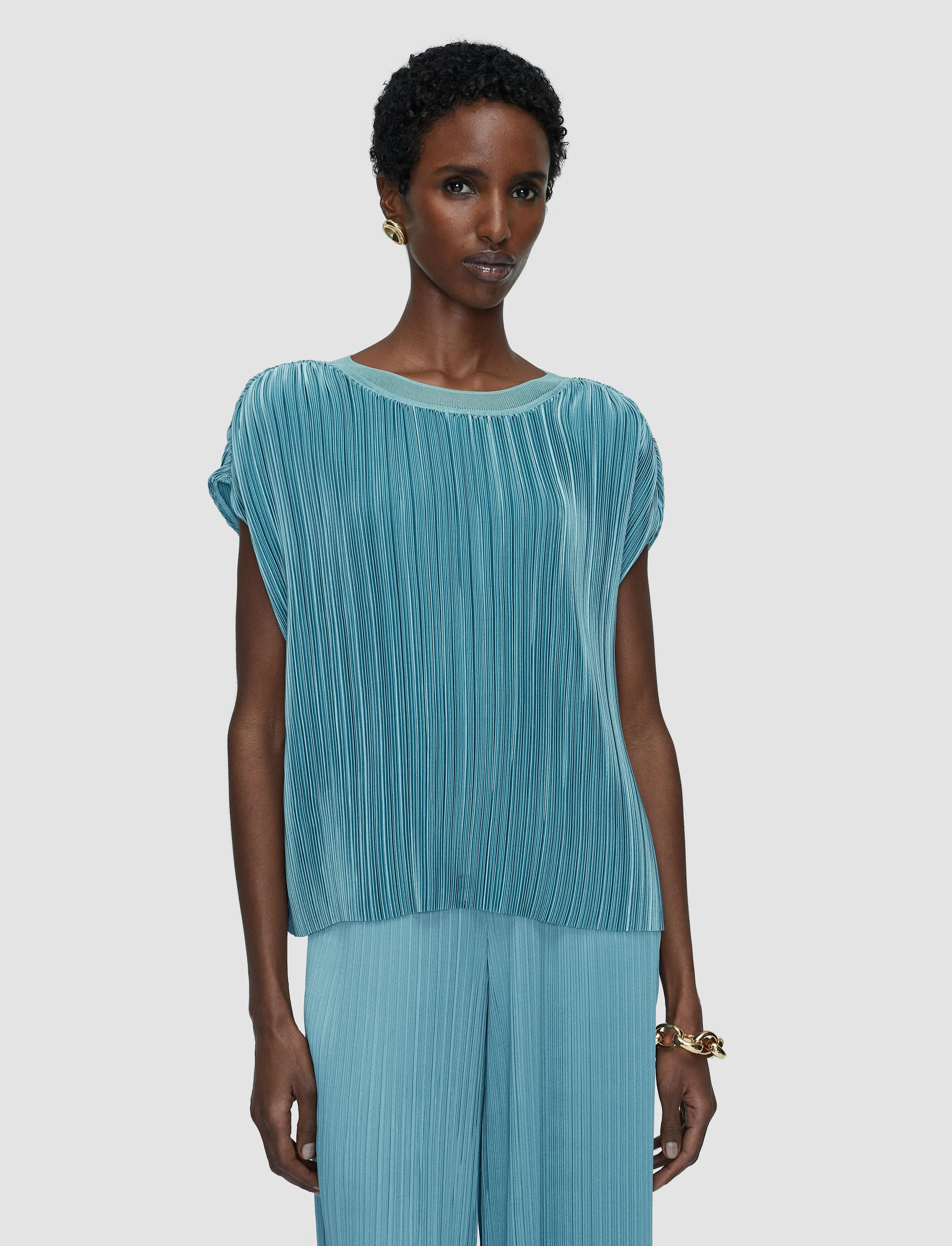 Cedre Pleated Satin Top sold by Joseph product image thumbnail 2