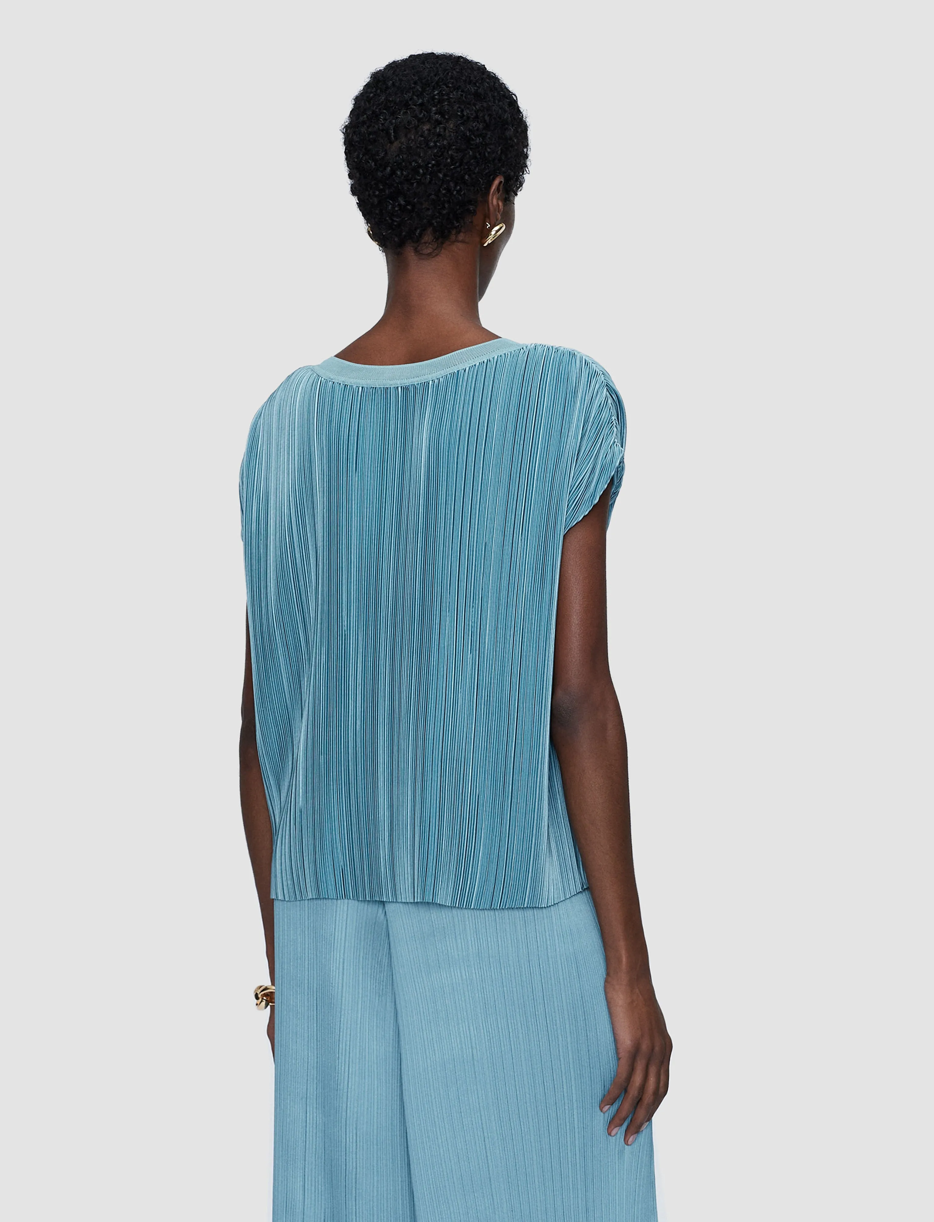 Cedre Pleated Satin Top sold by Joseph product image thumbnail 3