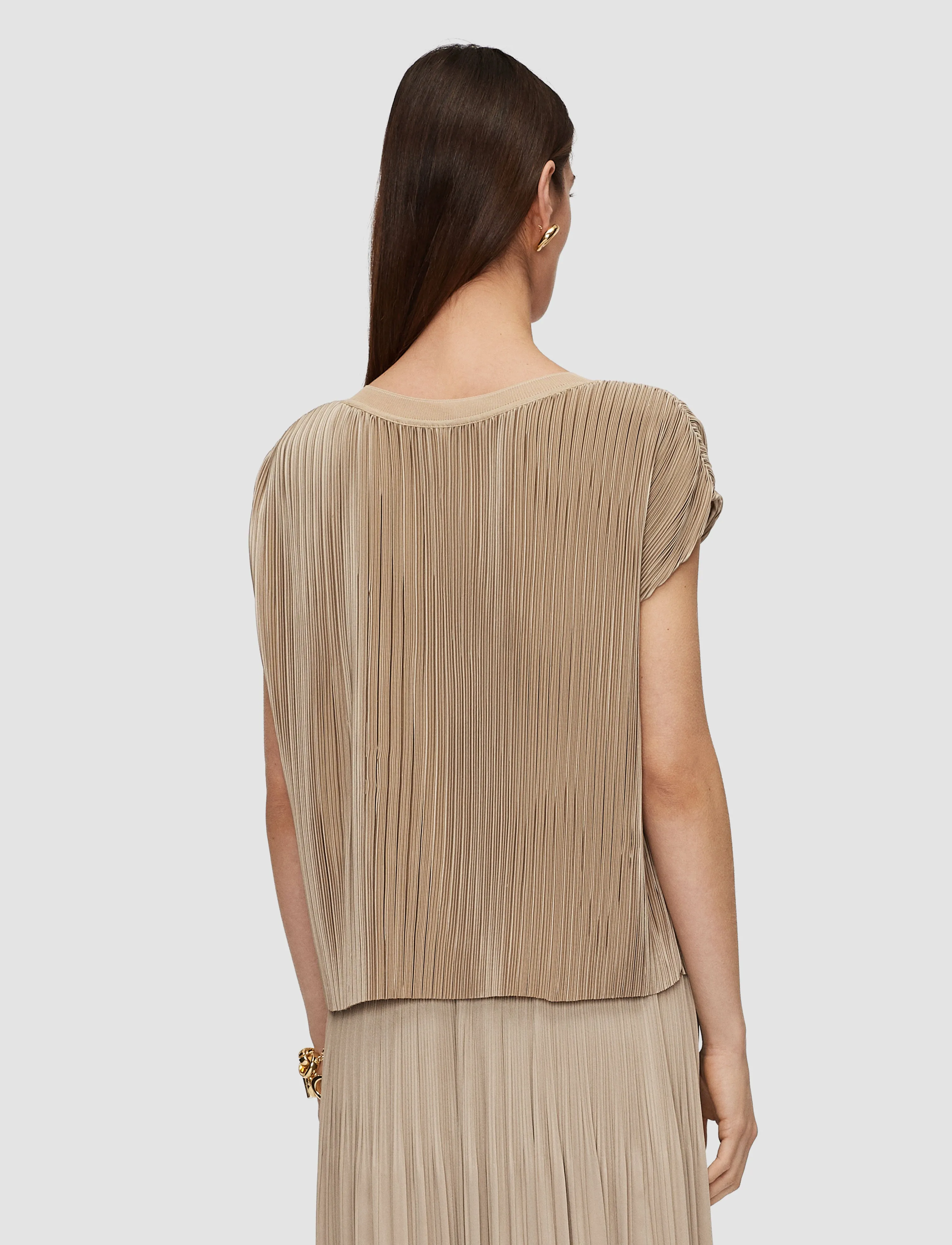 Cedre Pleated Satin Top sold by Joseph product image thumbnail 4