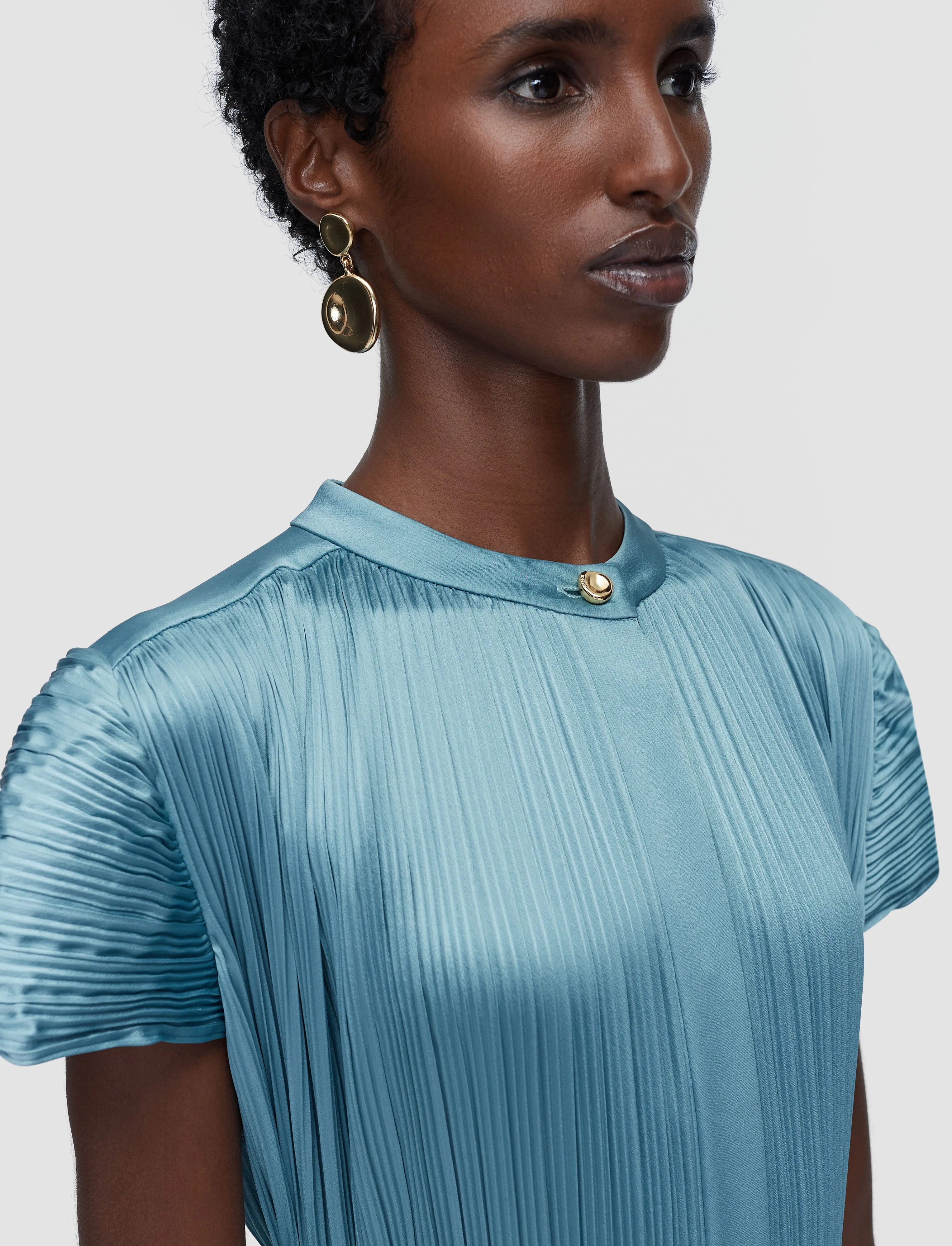 Phare Pleated Satin Dress sold by Joseph product image thumbnail 3