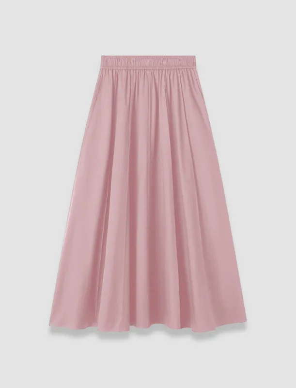 Manar Cotton Sateen Skirt made by Joseph
