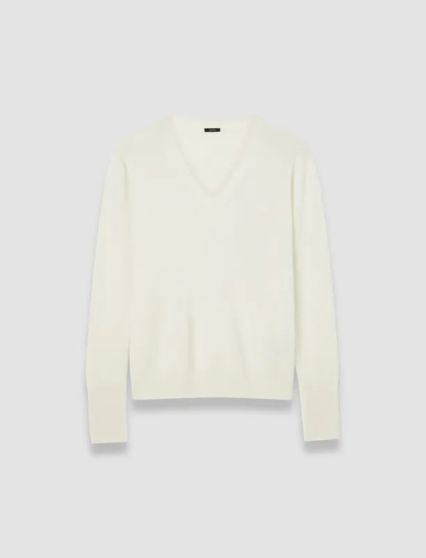 Light Pure Cashmere V Neck Jumper sold by Joseph