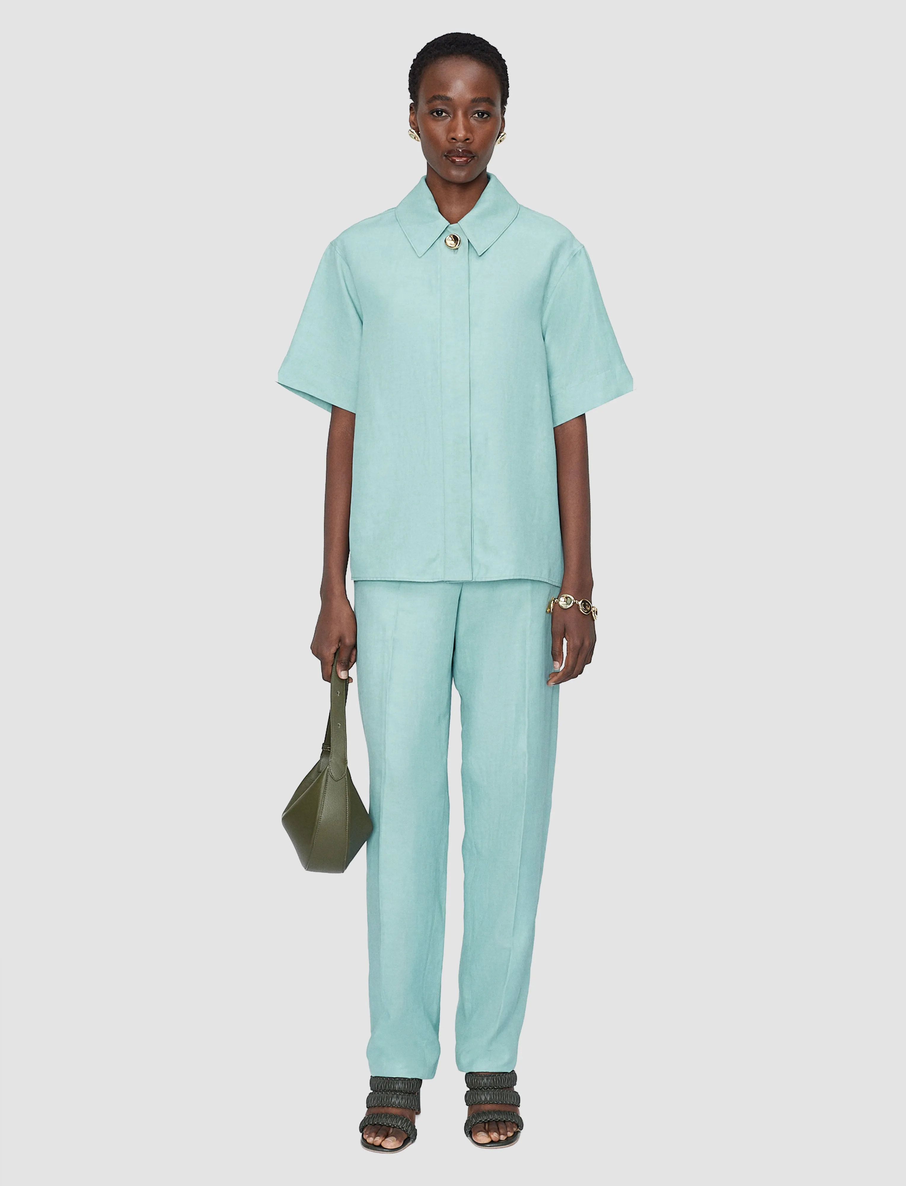 Volu Light Linen Blend Shirt sold by Joseph product image thumbnail 2