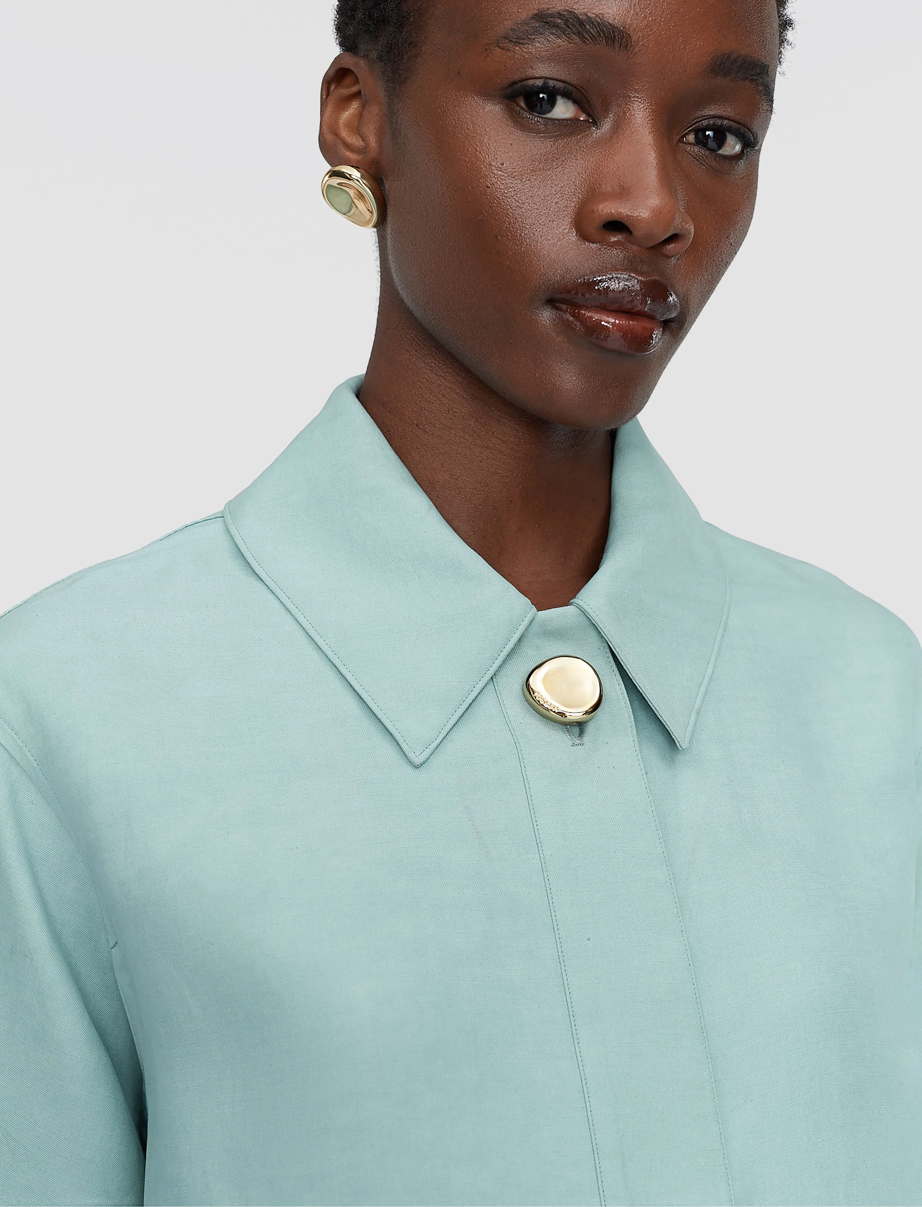 Volu Light Linen Blend Shirt sold by Joseph product image thumbnail 5