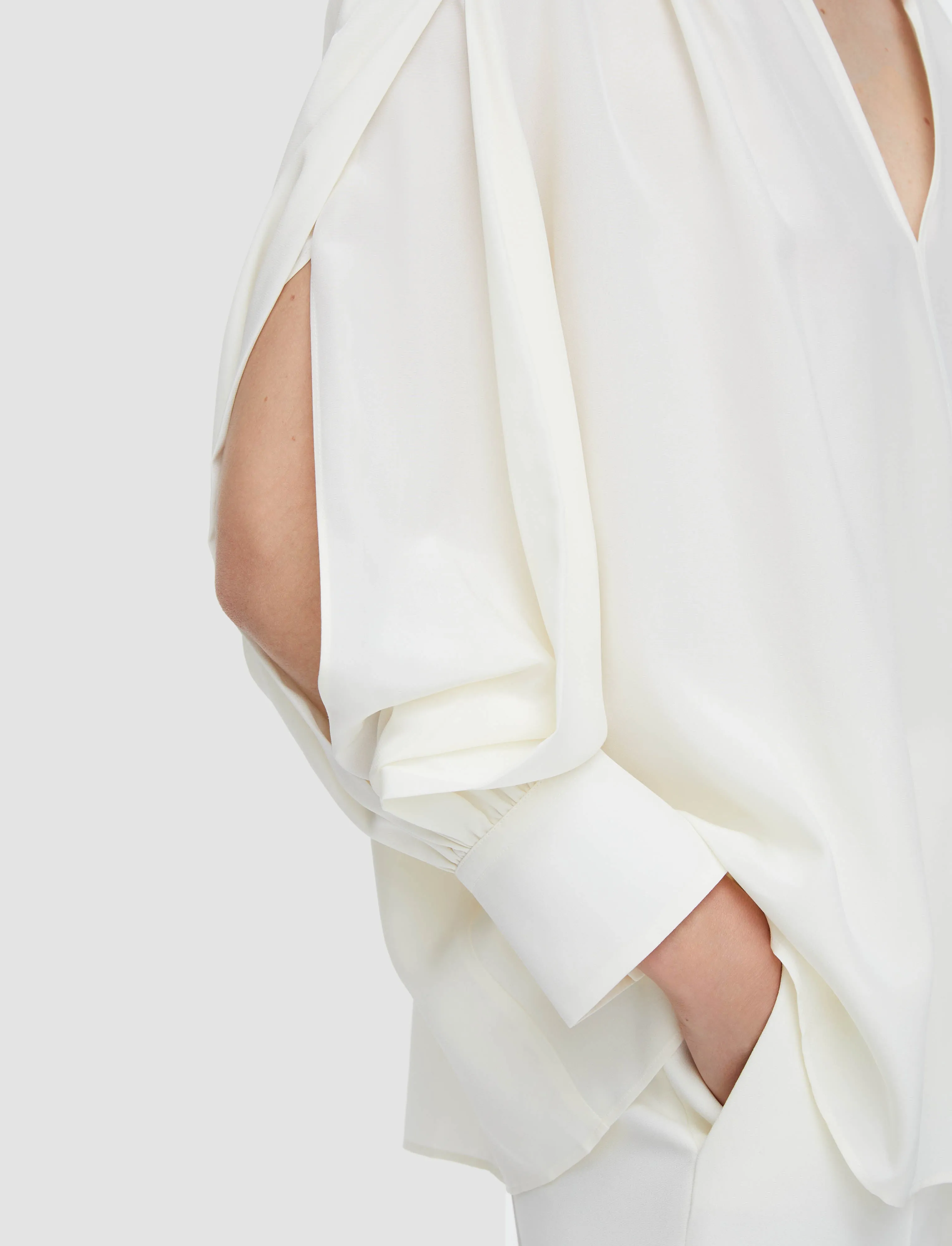 Silk Crepe de Chine Blondel Blouse sold by Joseph product image thumbnail 5