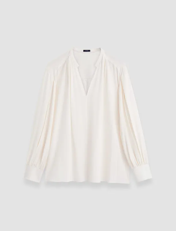 Silk Crepe de Chine Blondel Blouse sold by Joseph