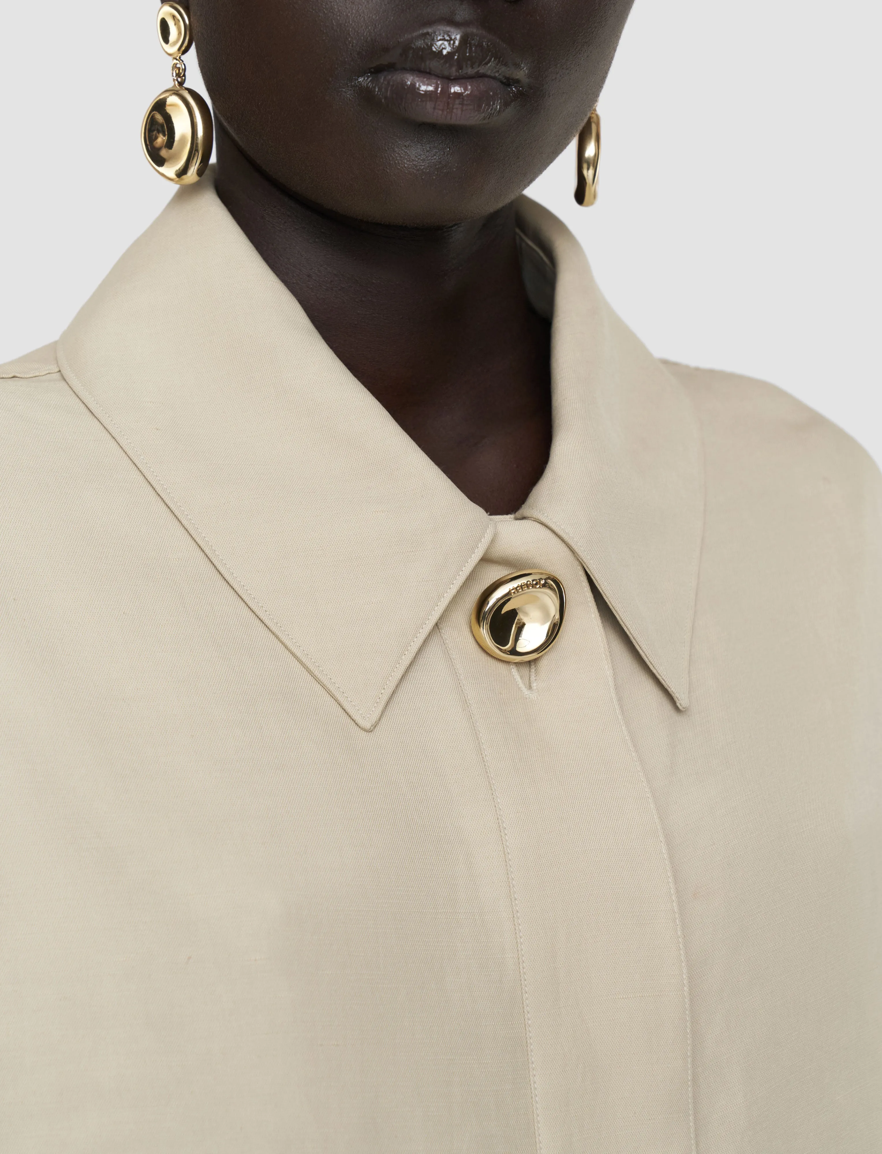 Volu Light Linen Blend Shirt sold by Joseph product image thumbnail 3