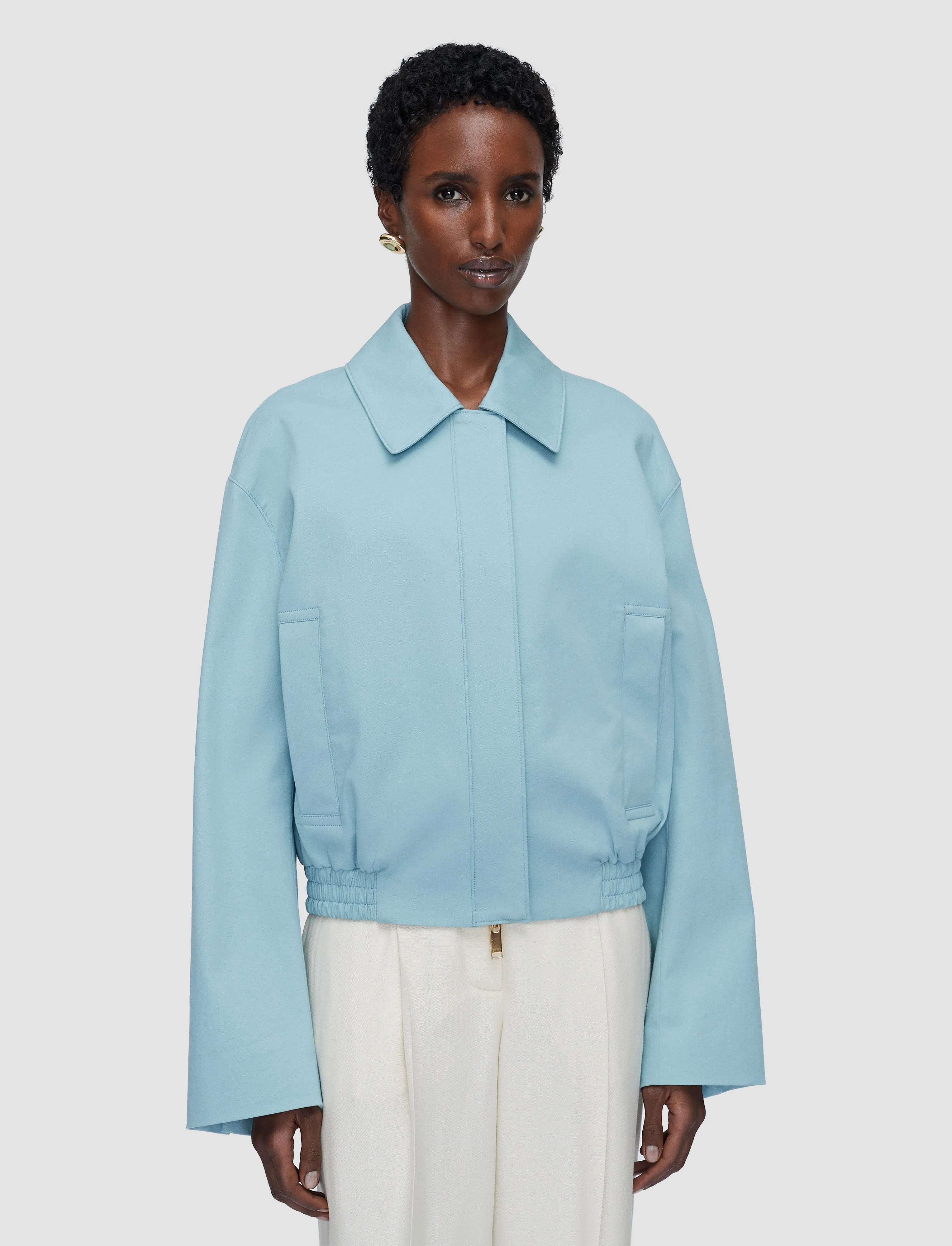 Haddou Light Cotton Bomber Jacket sold by Joseph product image thumbnail 2