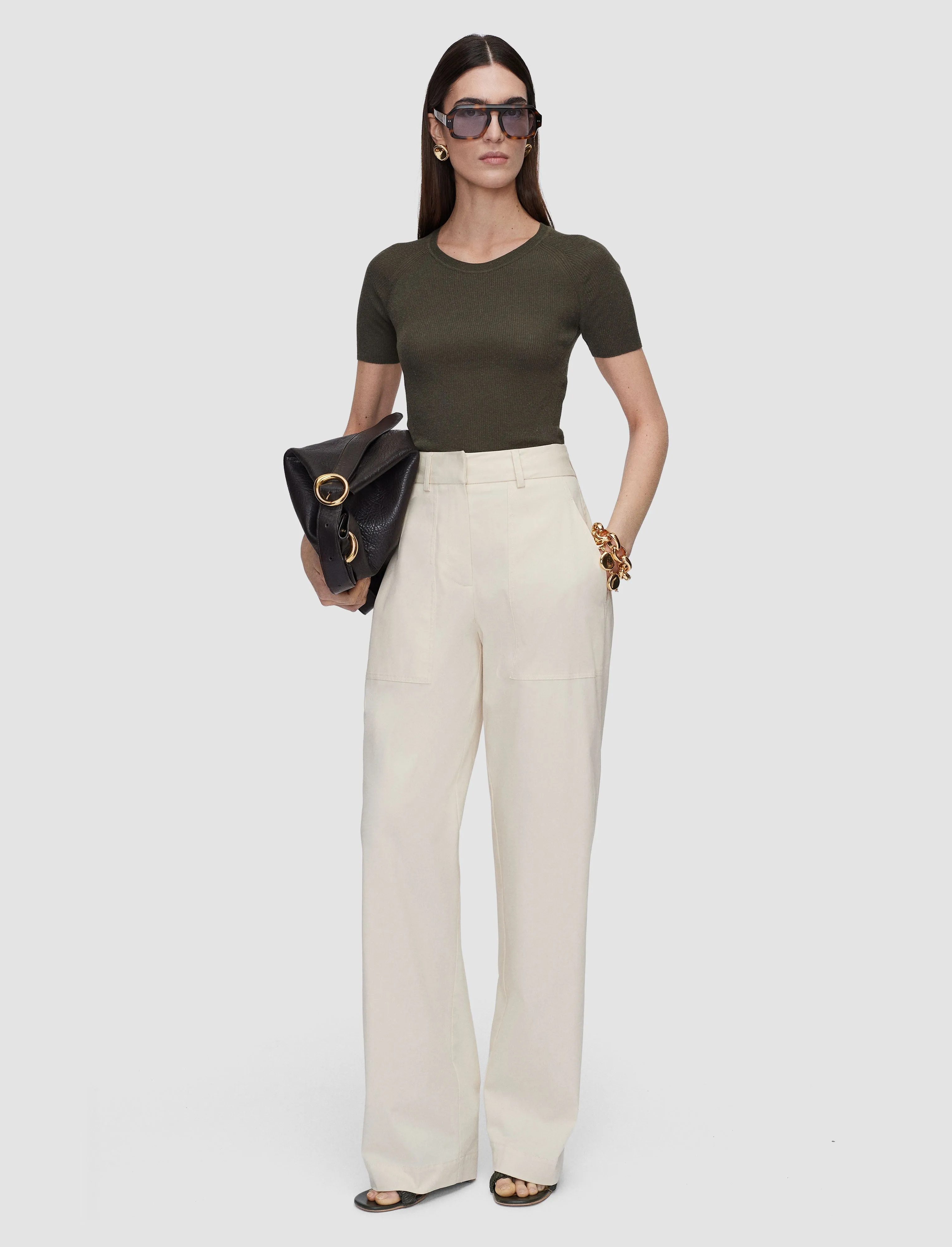 Jaber Light Cotton Trousers sold by Joseph product image thumbnail 2