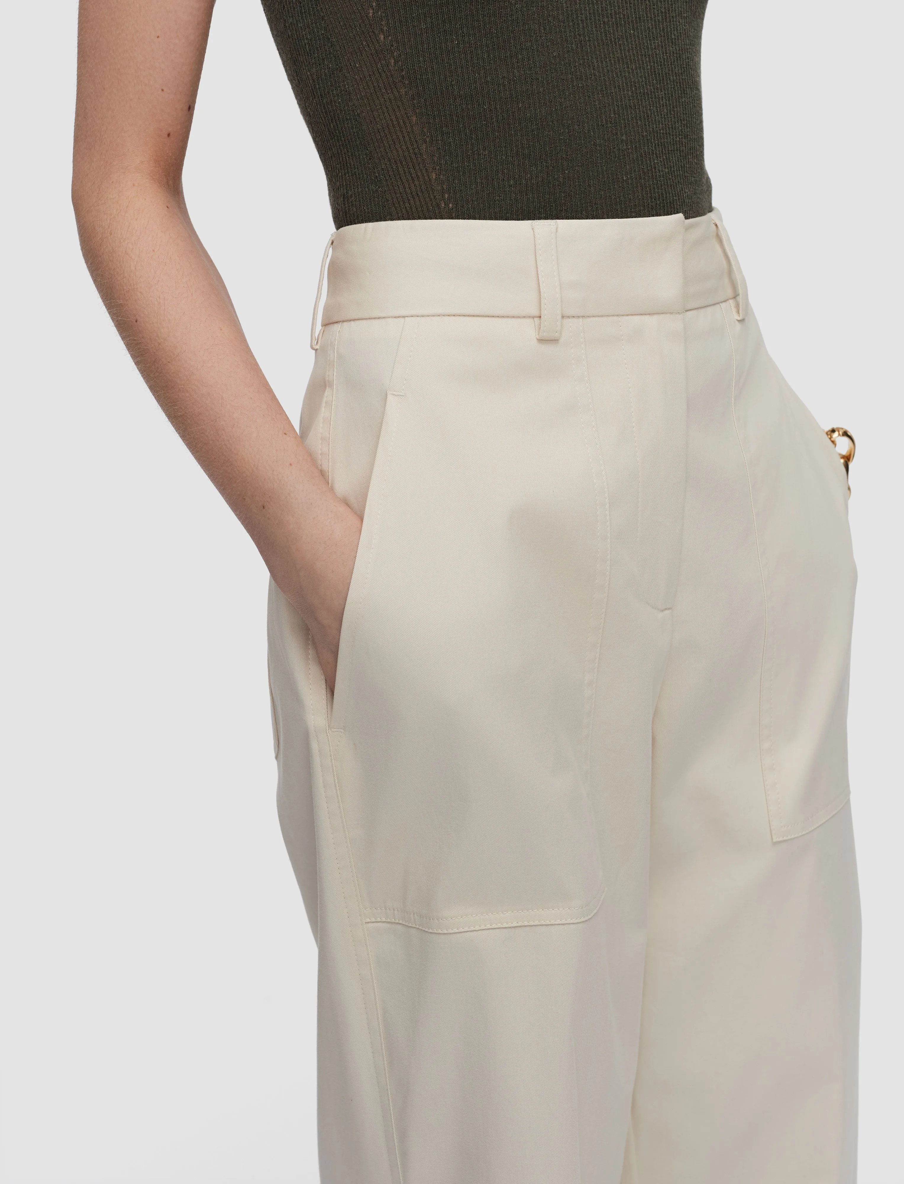 Jaber Light Cotton Trousers sold by Joseph product image thumbnail 4