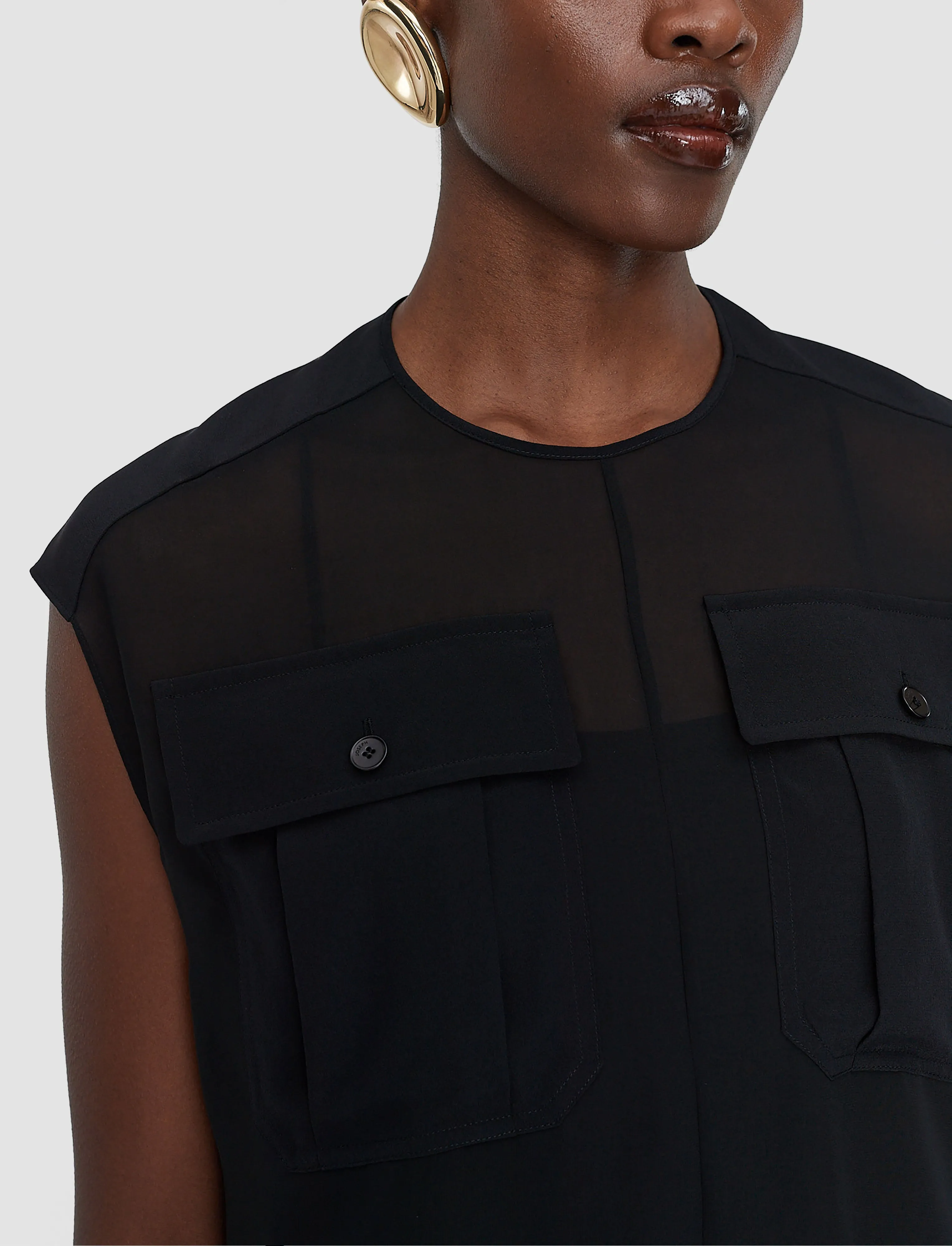 Kniza Silk Blend Blouse sold by Joseph product image thumbnail 5