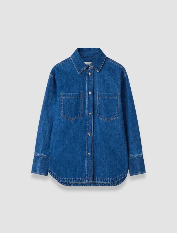 Idar Light Denim Shirt made by Joseph
