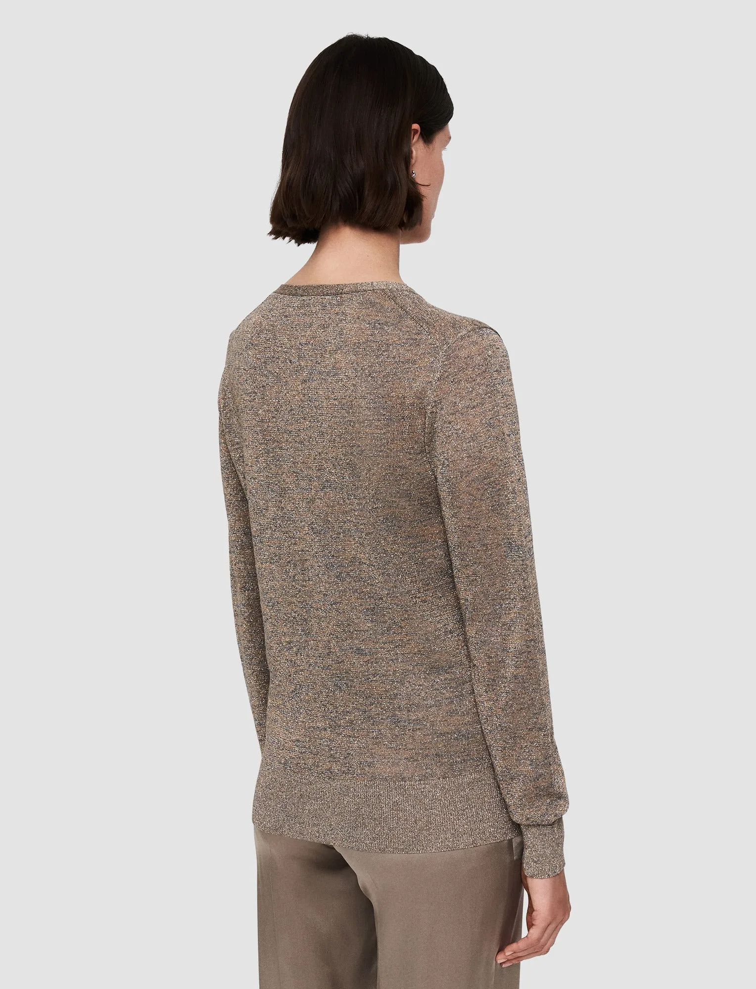Lurex Knit V Neck Jumper sold by Joseph product image thumbnail 4