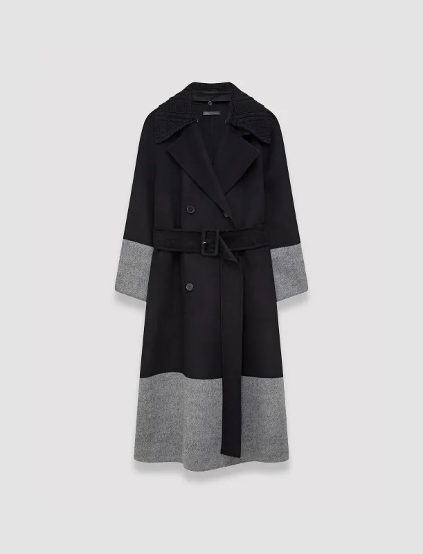 Merton Reversible Double Face Colourblock Coat made by Joseph