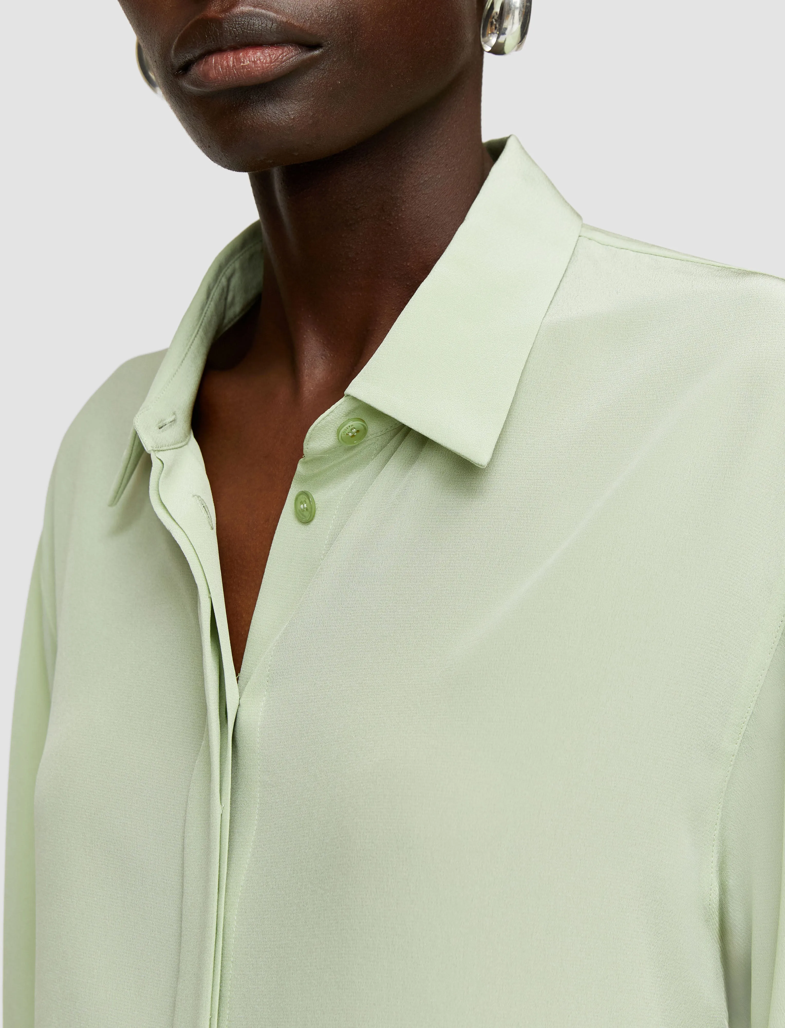 Bold Crepe de Soie Silk Blouse sold by Joseph product image thumbnail 5