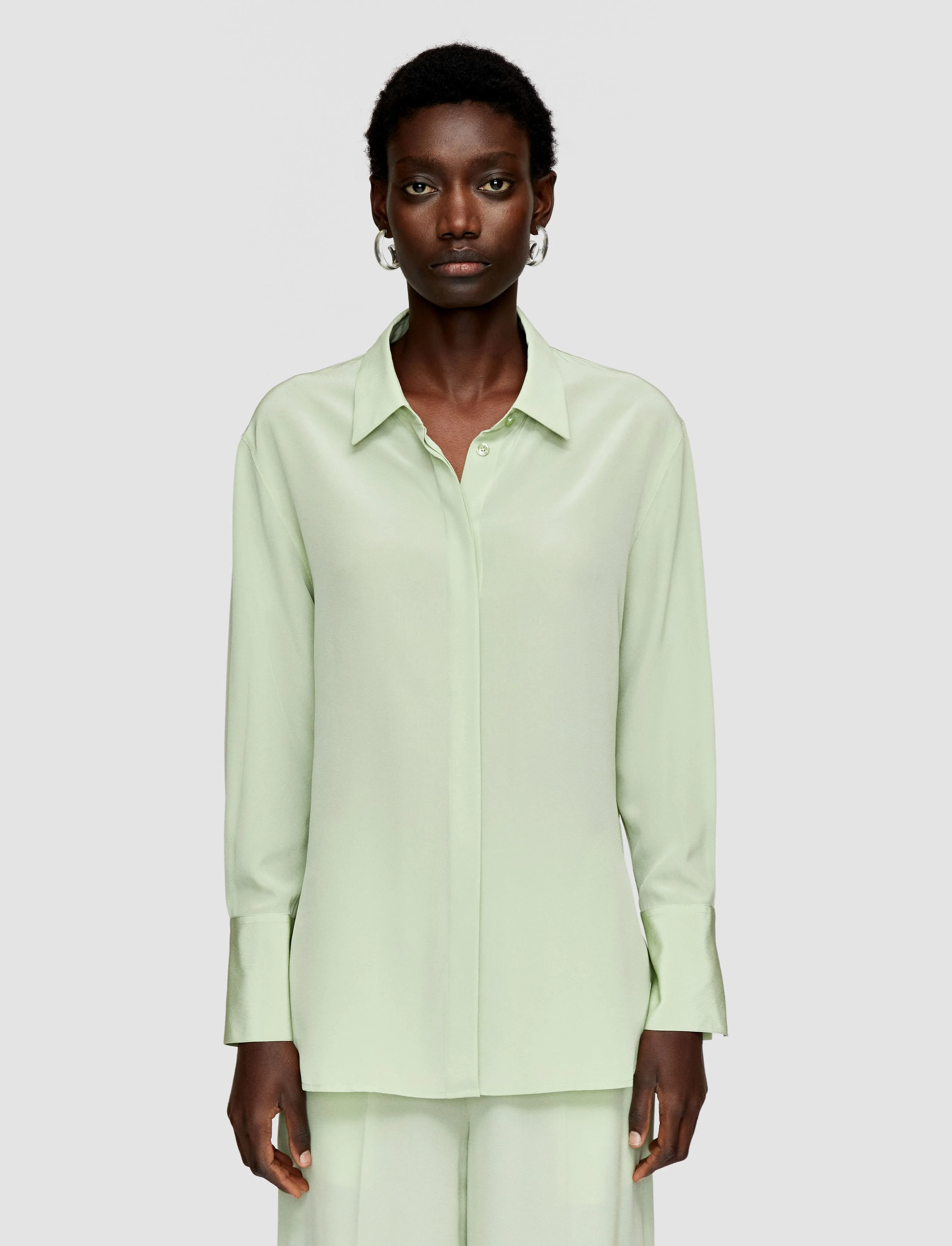 Bold Crepe de Soie Silk Blouse sold by Joseph product image thumbnail 3