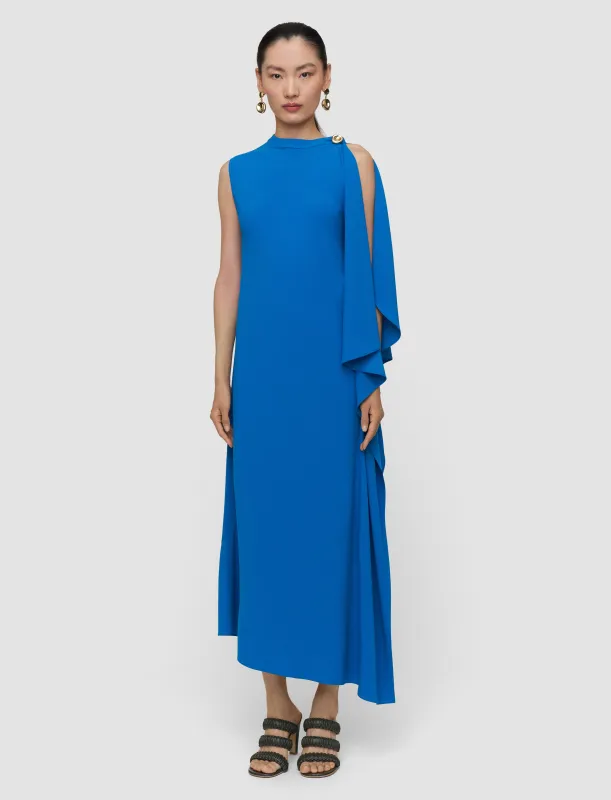 Aly Crepe Cape Dress made by Joseph
